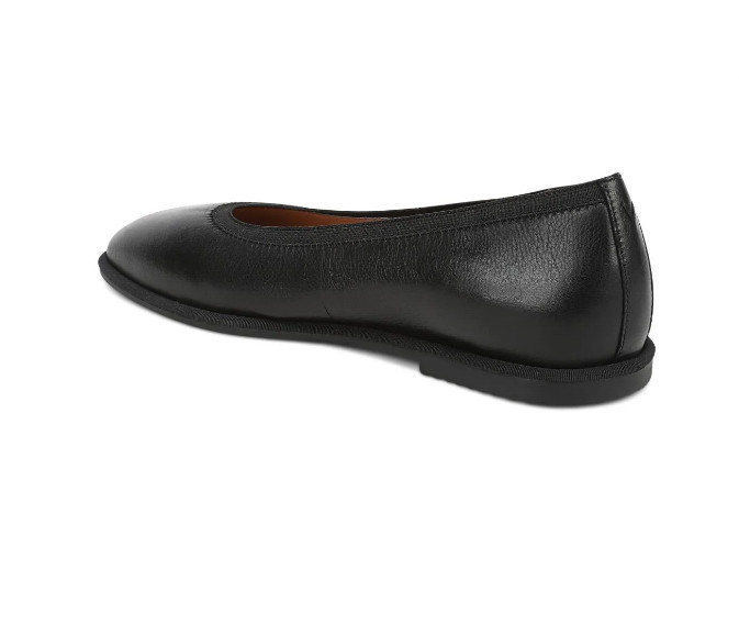 VIONIC Caroll 2.0 Ballet Flat, Black Leather New