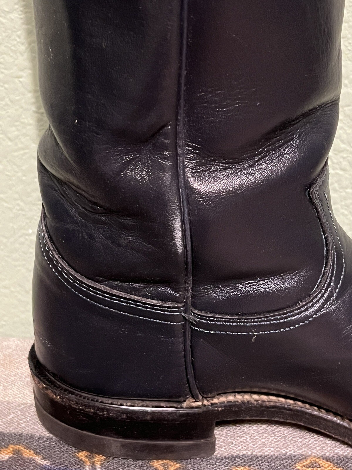 90’s Justin Ropers L3057 Navy Women’s Cowboy Boots 6.5B