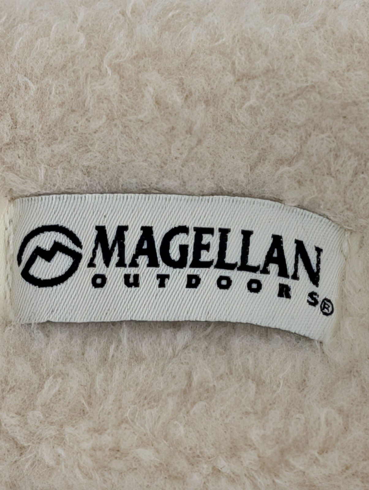 Magellan Outdoors Womens Sherpa Slide Slippers Size 7 Beige Cream Fuzzy House