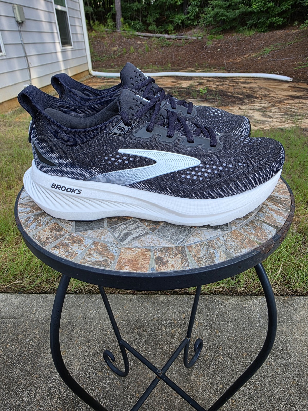 Brooks Glycerin 23 1204651B090 Black Running Shoes Sneakers Women Sz 9 B Worn 1x