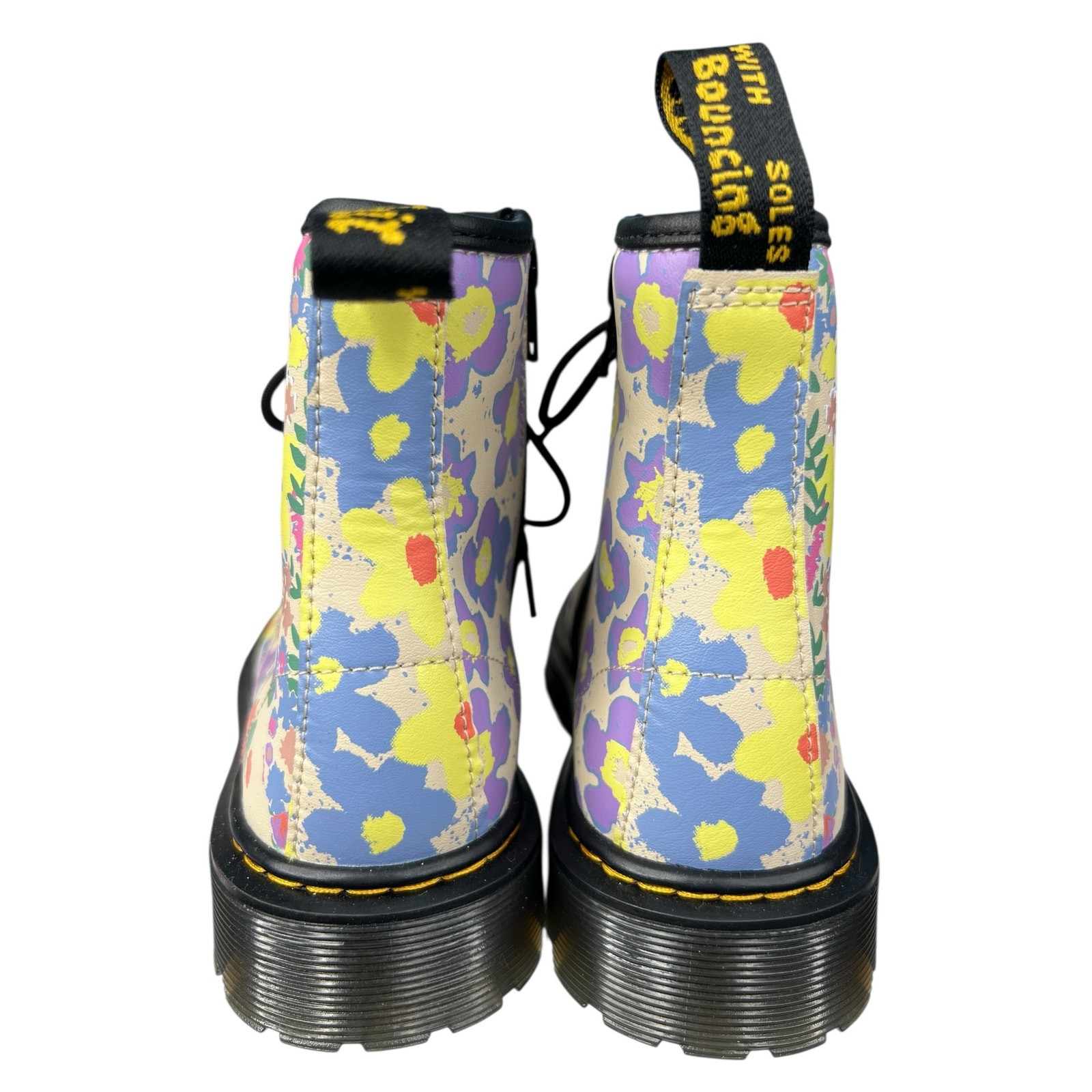 Dr. Martens Unisex 1460J Floral Multicolor Combat Boot Size M 4 W 5