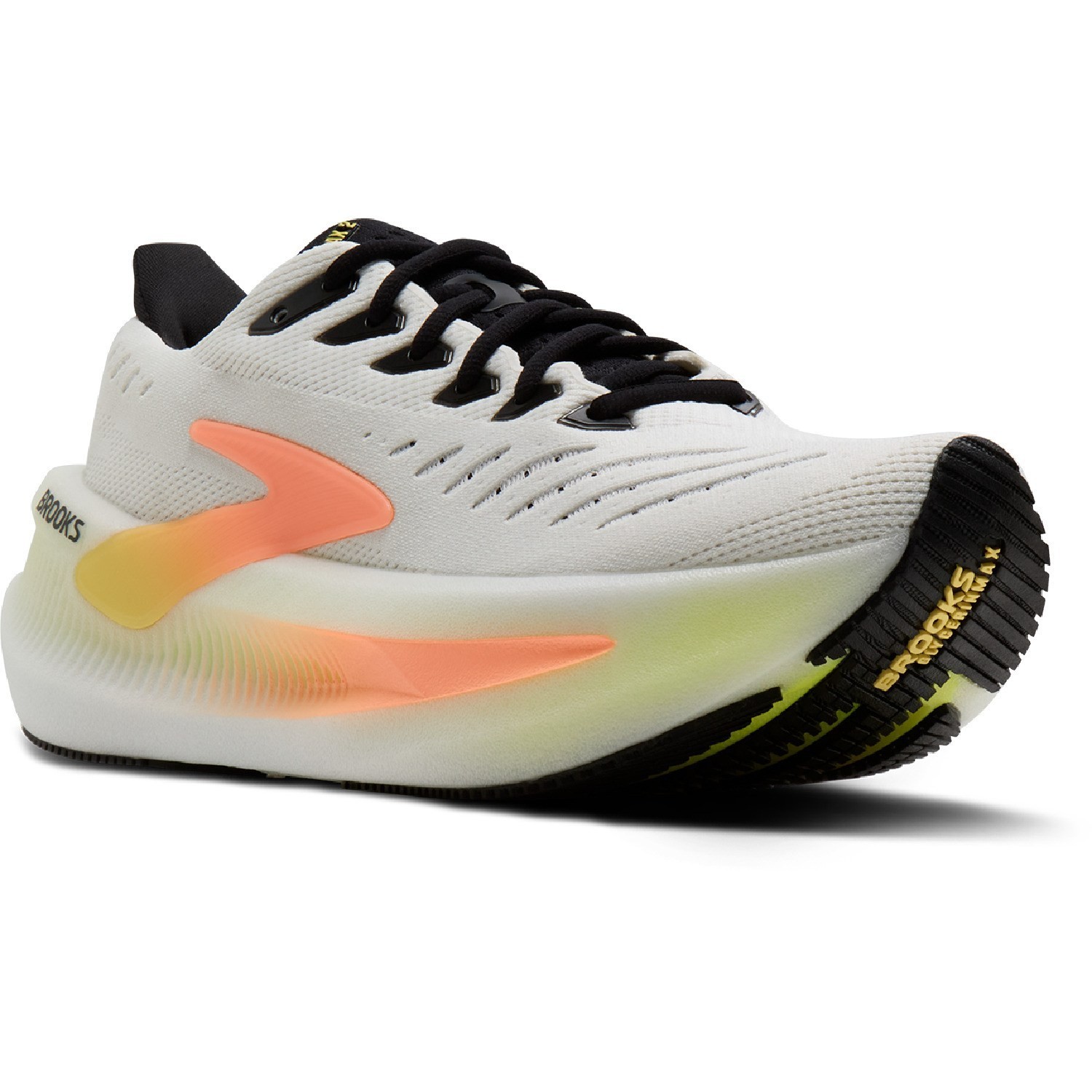 Brooks Glycerin Max 2 Road-Running Shoes – Women’s-White/Cyber Yellow/Night Life