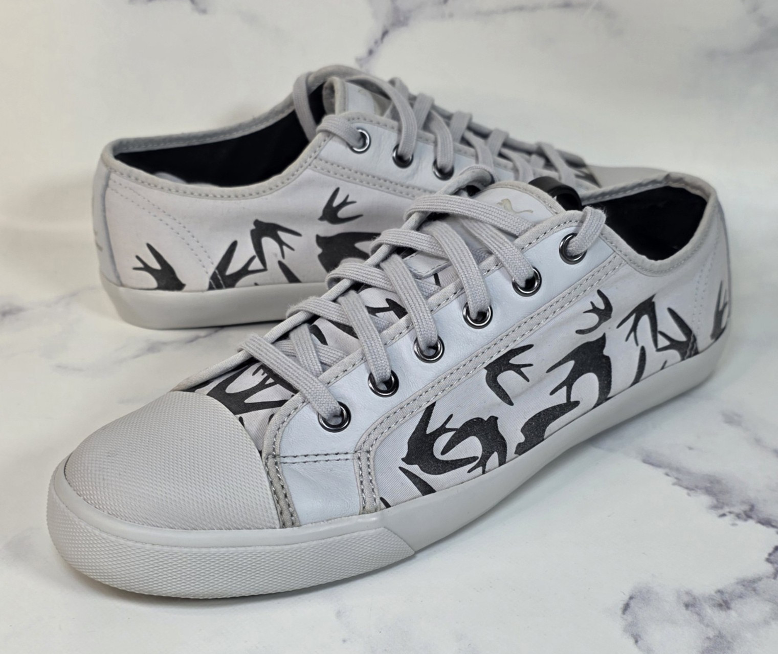 Puma x Alexander McQueen McQ Swallow Swarm Gray Canvas Low Top Sneaker W Size 10