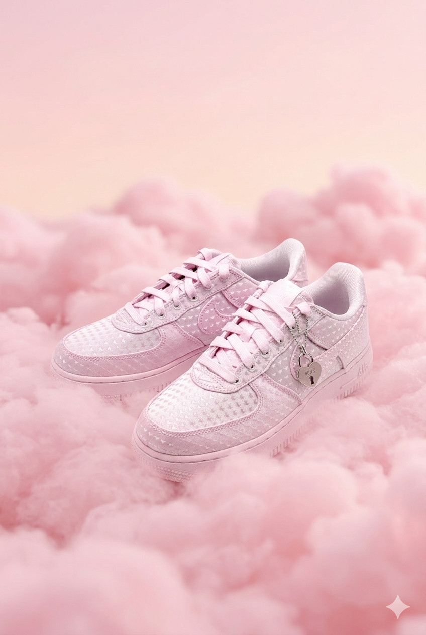 NEW* Women Nike Air Force 1 ’07 SE «Valentine’s Day» PINK FOAM (IQ9965-601) 👍