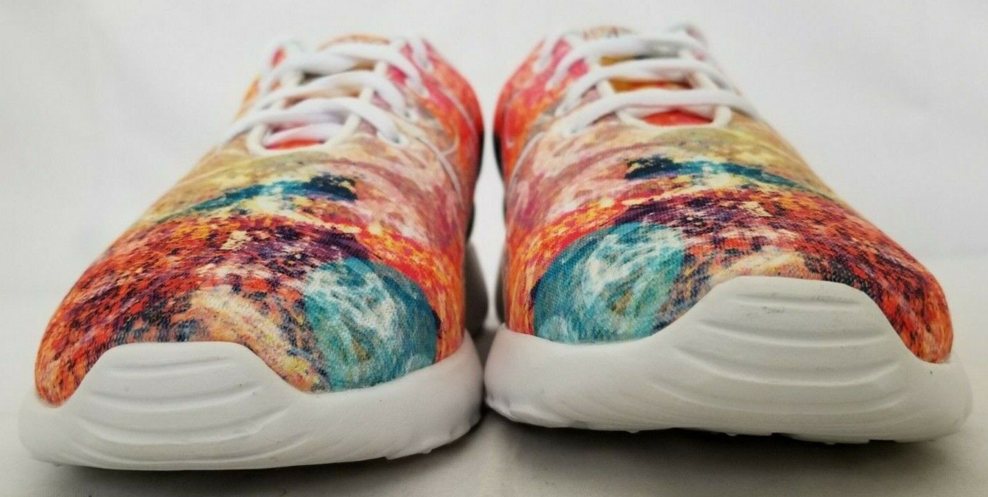 Unisex Size 6 Men/8 Women Multicolor Yes We Vibe Teach Peace Casual Sneakers