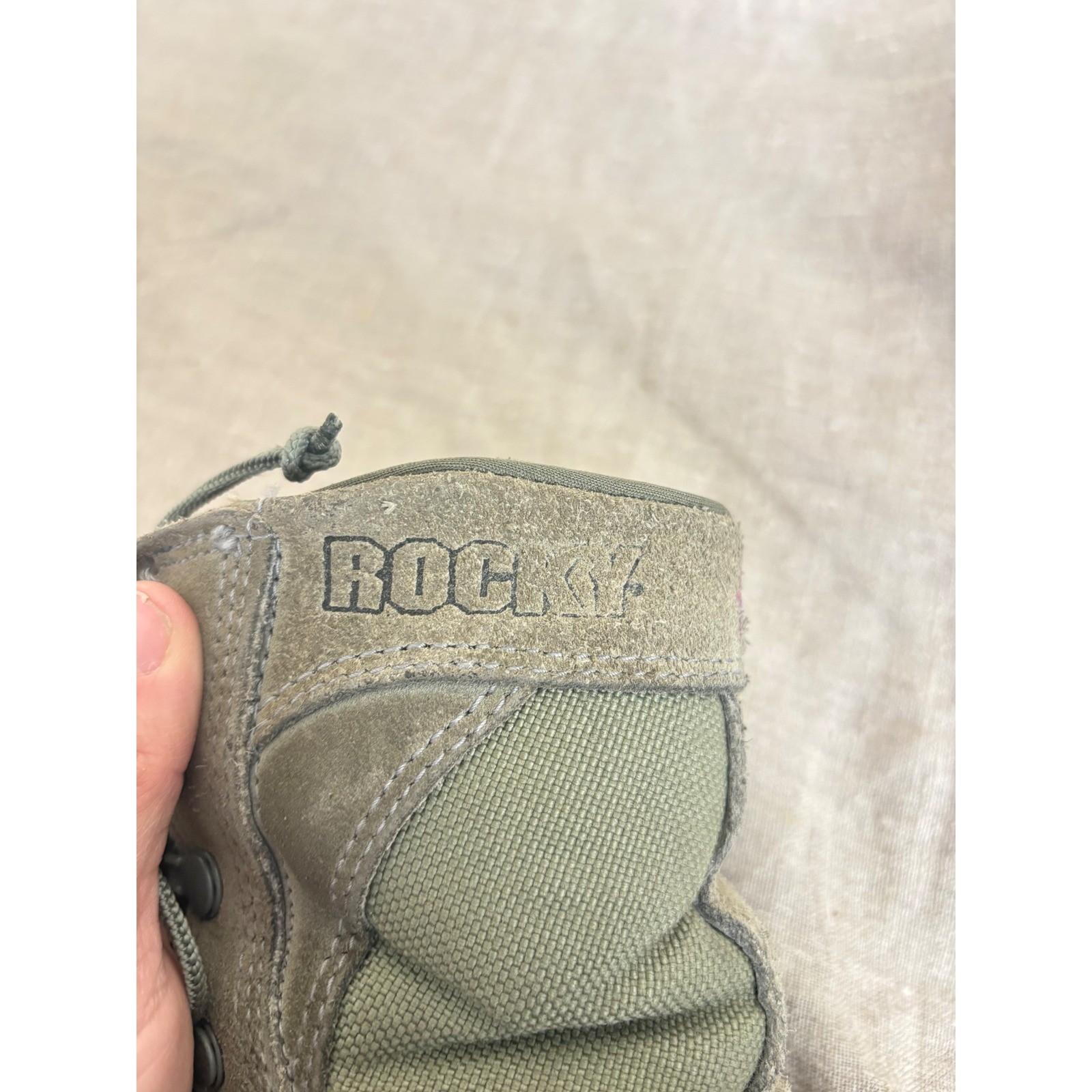 Rocky S2V Special Ops Tactical Boots Sage Green Grey Suede Vibram Made in USA 5M