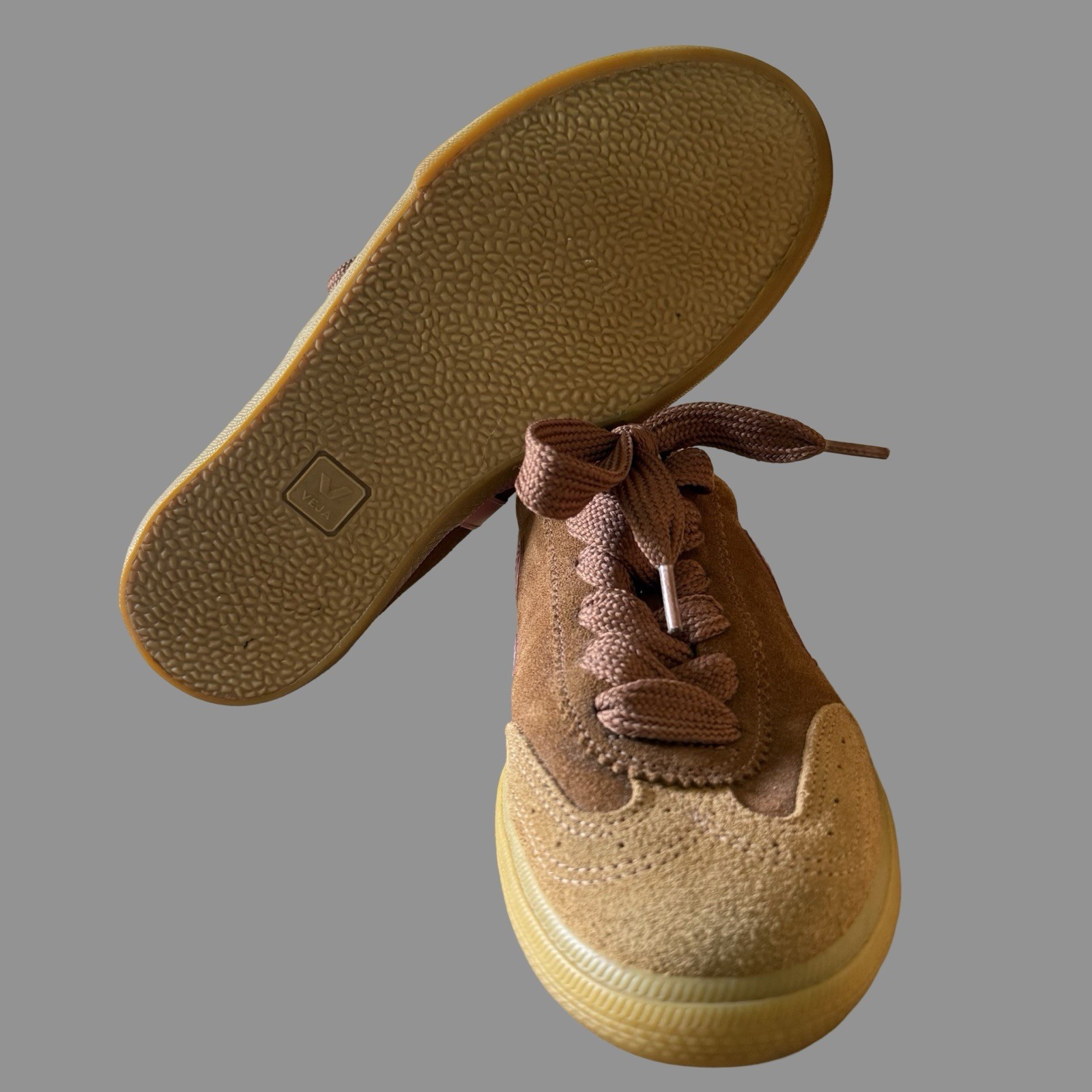 Veja X Making My Lemonade Brown Suede Sneakers US8/EU39