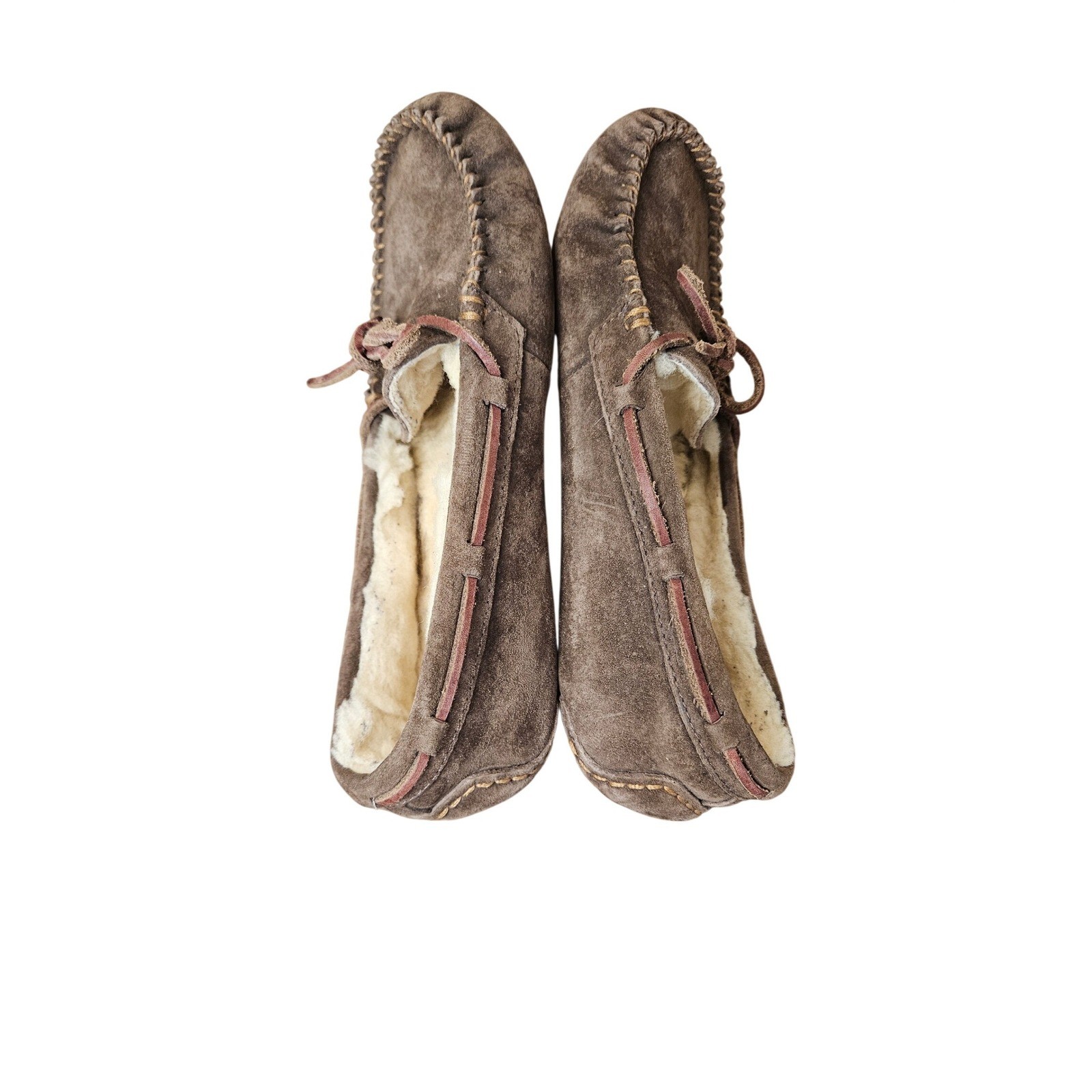 UGG Dakota Discontinued Tobacco Fully Lined Shearling Moccasins Sz 7 #497