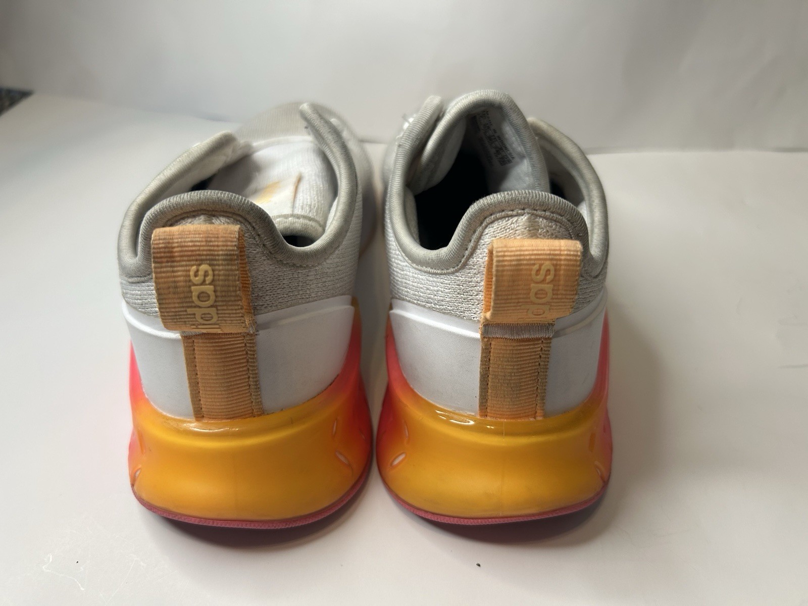 Adidas Kaptir Super Slip On Shoes Women’s US 7 Gray White Pink Orange FZ2790
