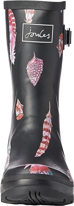 Joules Women’s Molly Welly Wellington Rain Boot Feather Black 214785 – Size 7