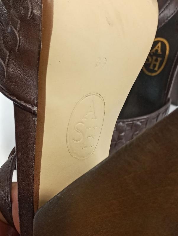 women ash heels brown leather 39 #5A0J