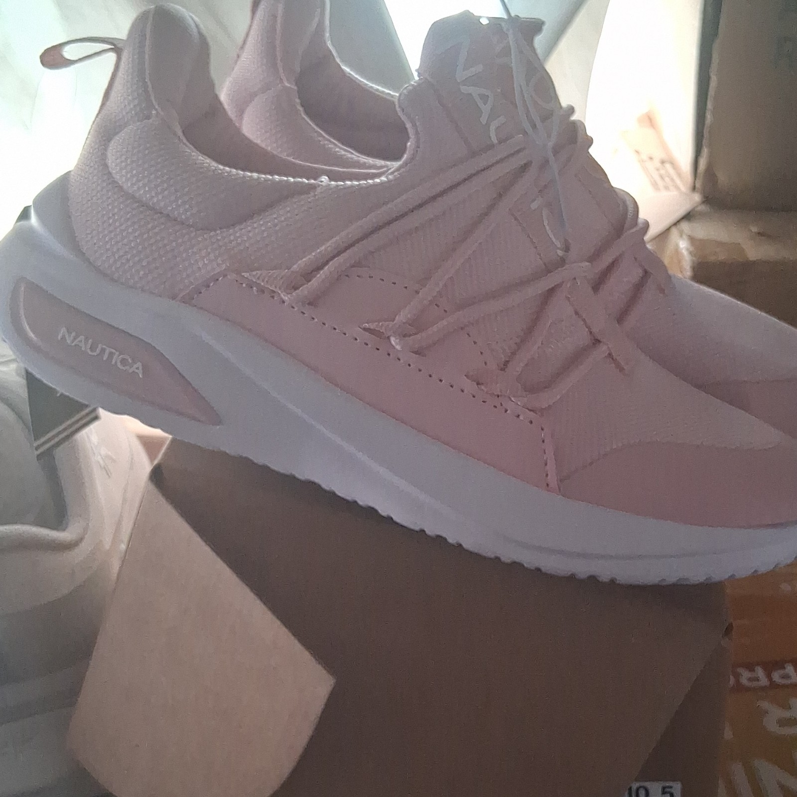 Nautica SWIMMS Women’s Athletic Sneaker Low Top Lace-Up Pink/White KN10072S