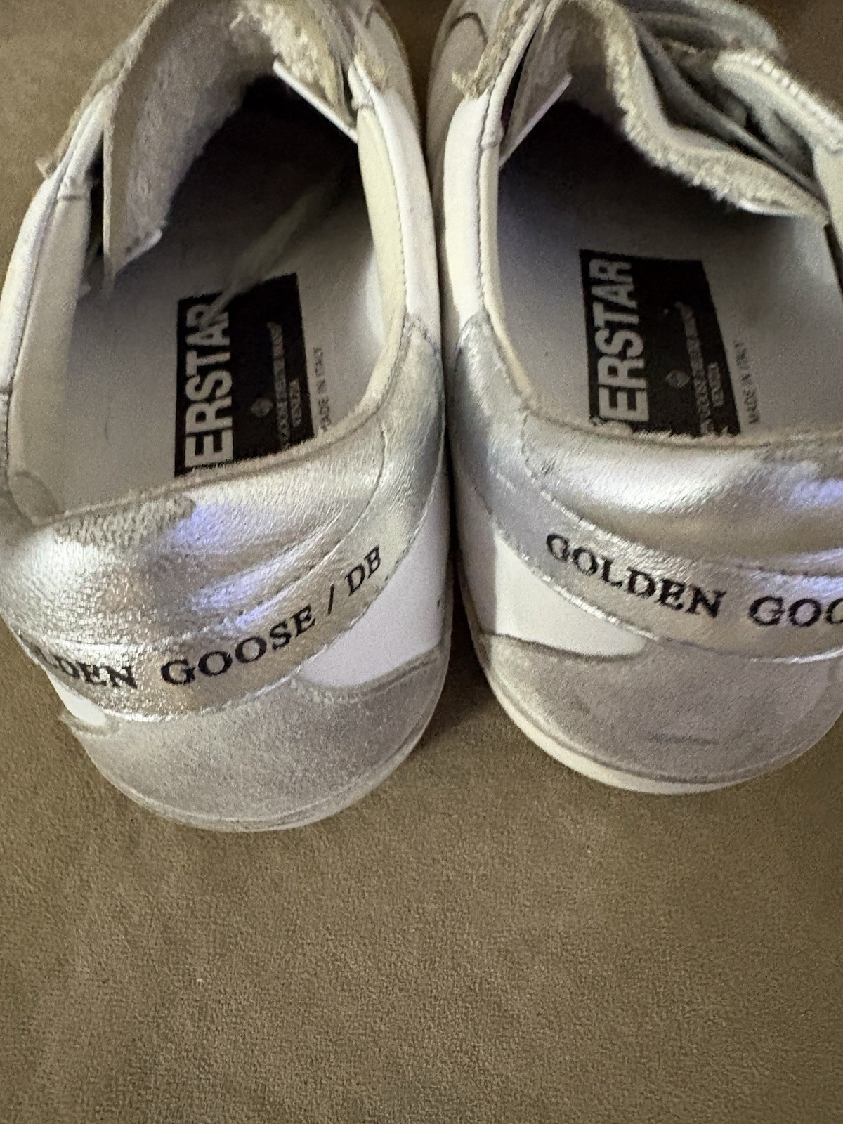 Golden Goose SuperStar Leather Sneaker White/Silver EU 36 Made in Italy
