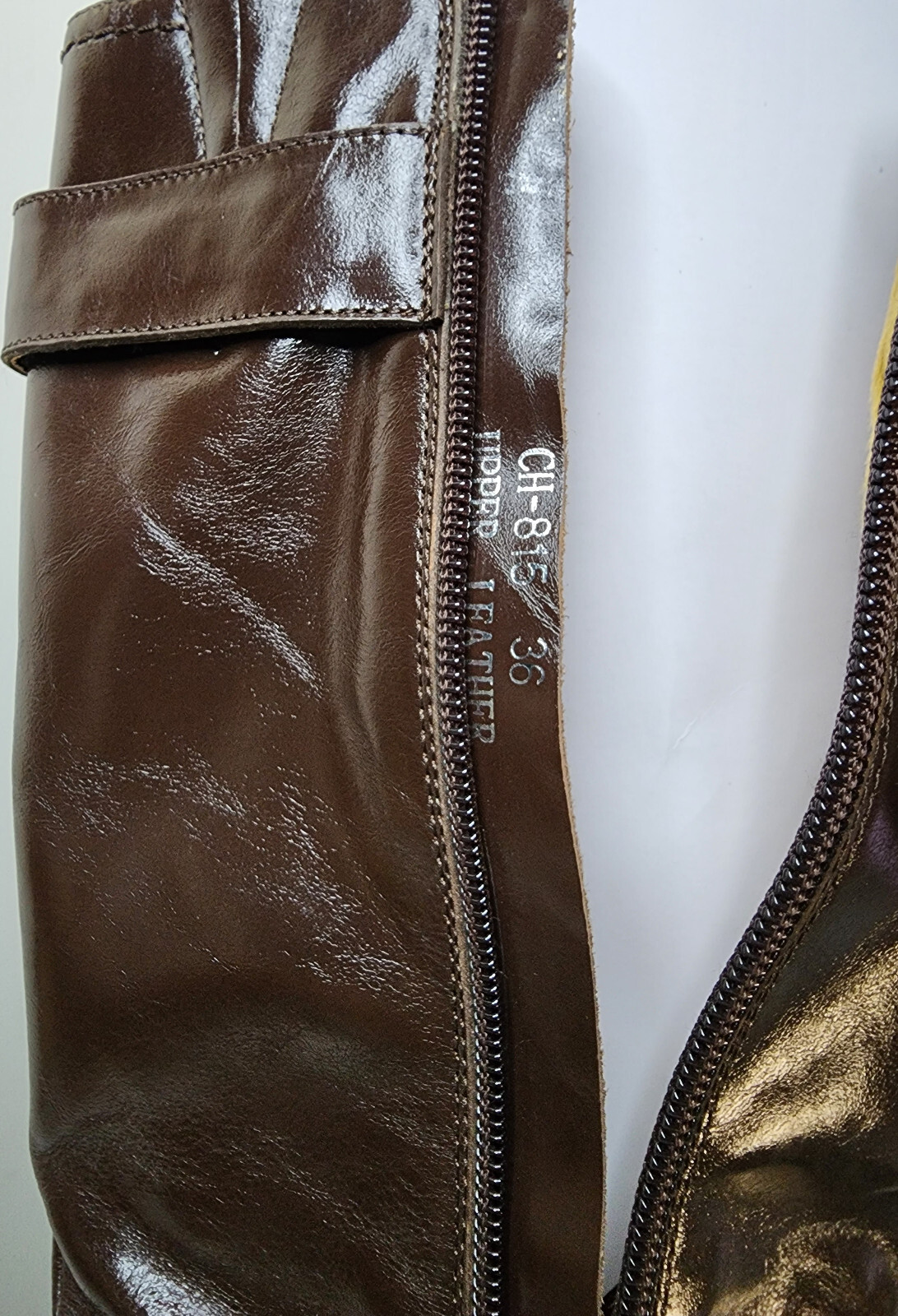 Firenze Women’s Leather Brown Knee-Height Boots Euro Size 36 US 5 3/4 with Box