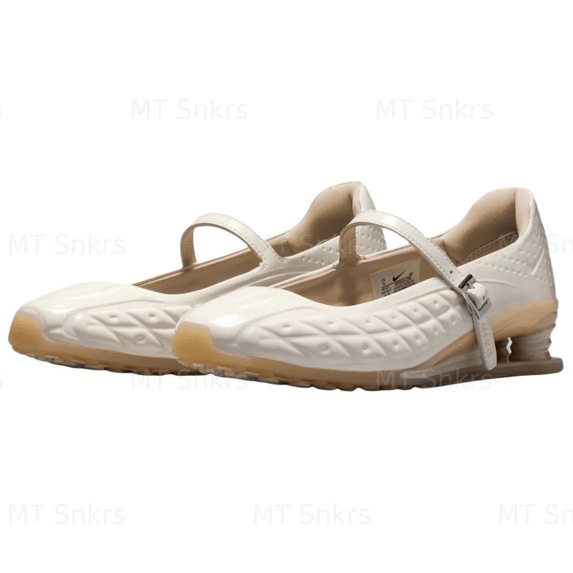 Nike SHOX Z Flat Mary Jane Shoes Women’s Beige New Size IR5510-100