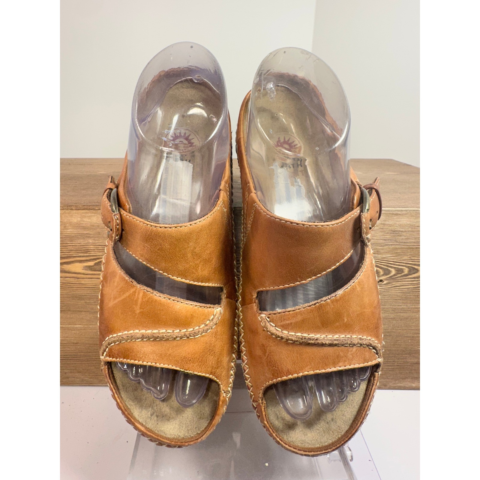 VTG Earth Spirit Comfort Sandal Women 7 Leather Casual Travel Artisan Boho Jesus
