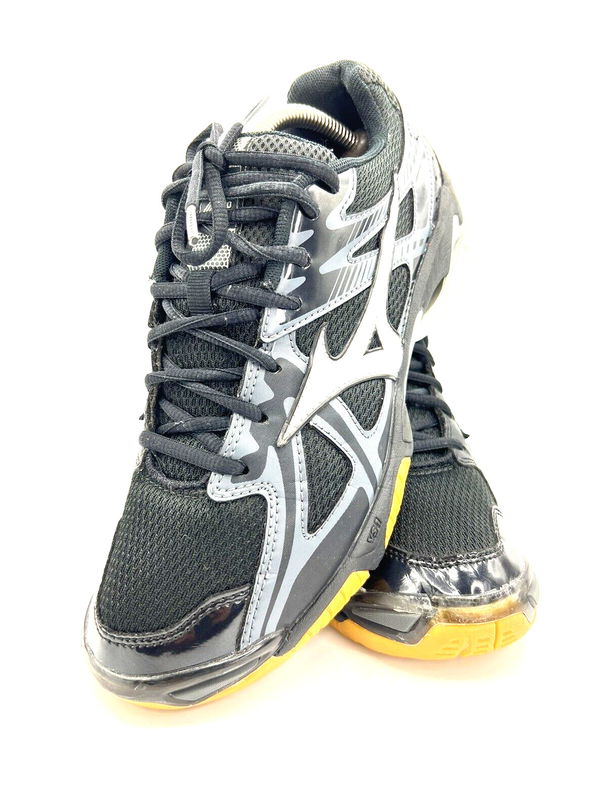 Mizuno Wave Bolt 4 Volleyball Shoes Womens Size 9.5 Black/Grey Used. 600