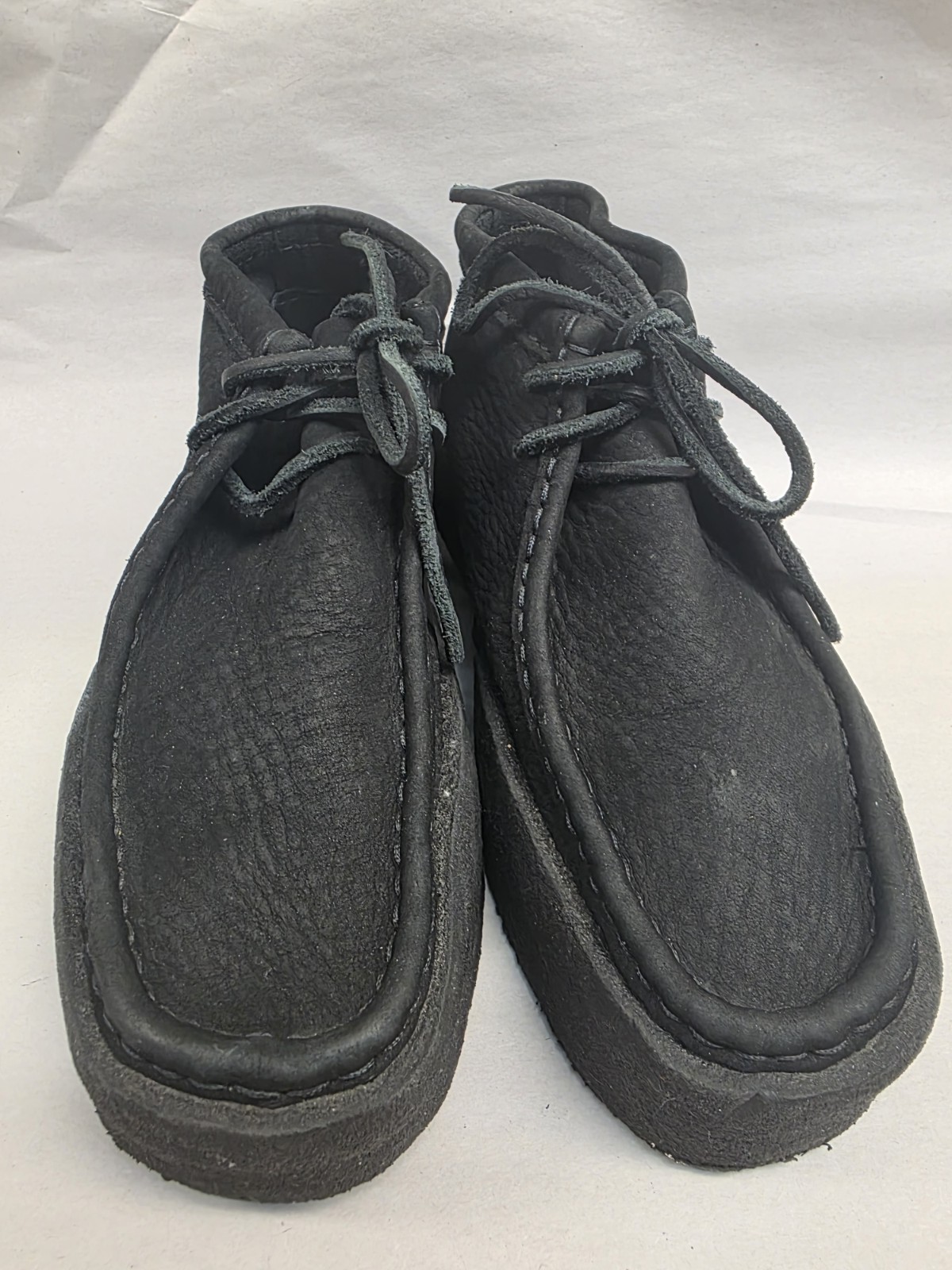 Clarks (Sz 6 M) Wallabee Cup Boot Ankle Womens Black Boots