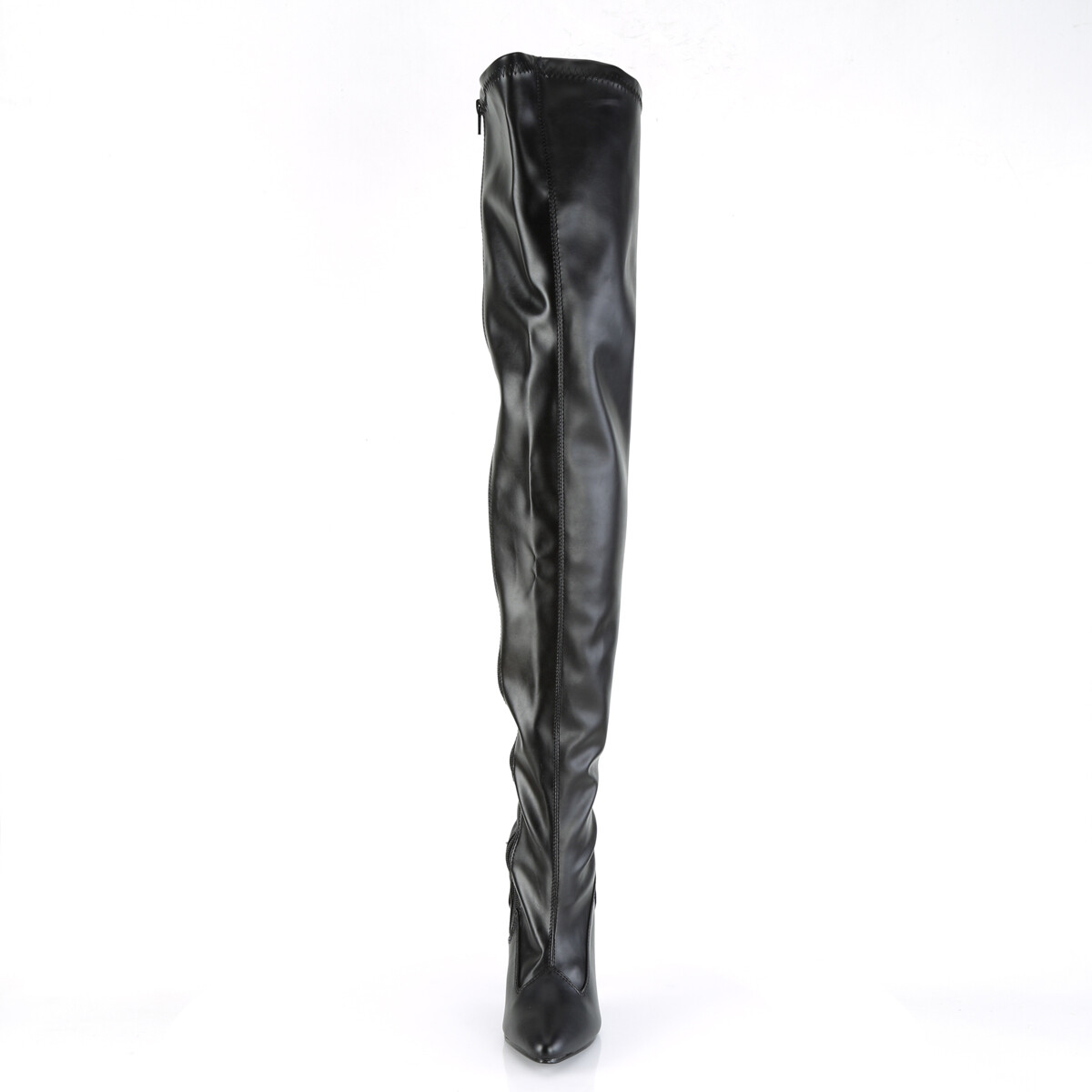 PLEASER Sexy Stripper Black Matte 5″ Heel Thigh High Women’s Boots SED3000/B/PU