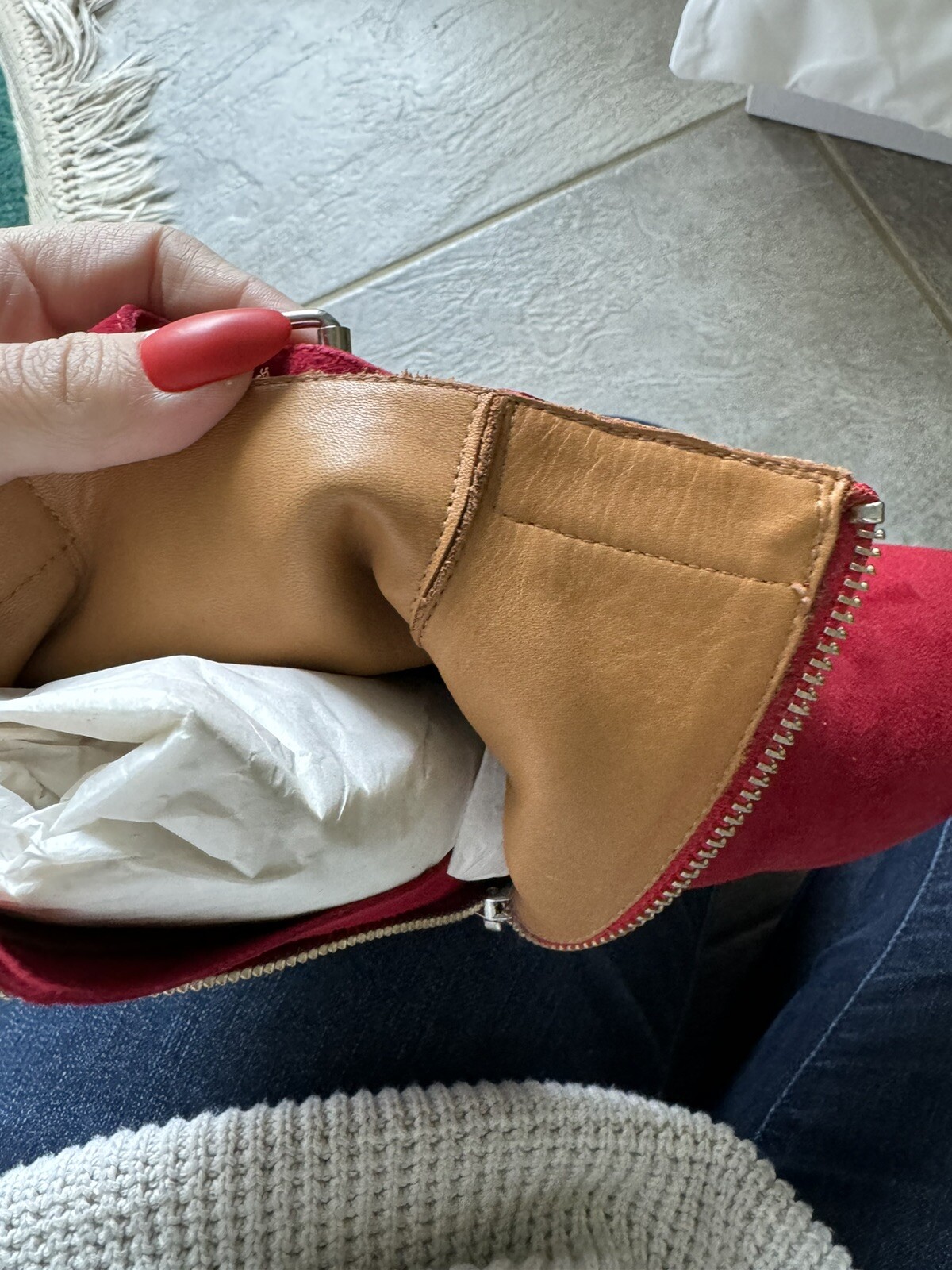 IRO ankle bootie Red Size 36