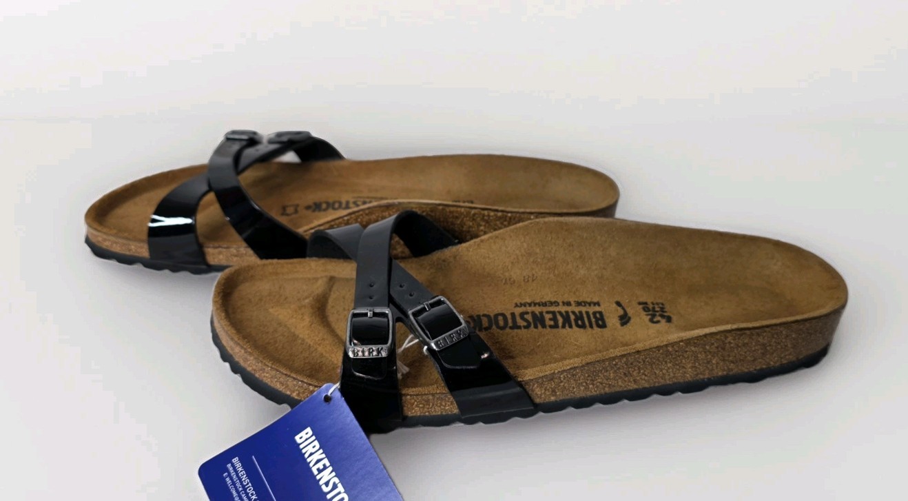 Birkenstock Almere Patent Criss-cross Fit Sandals 42EU/11US Women’s New w/o Box