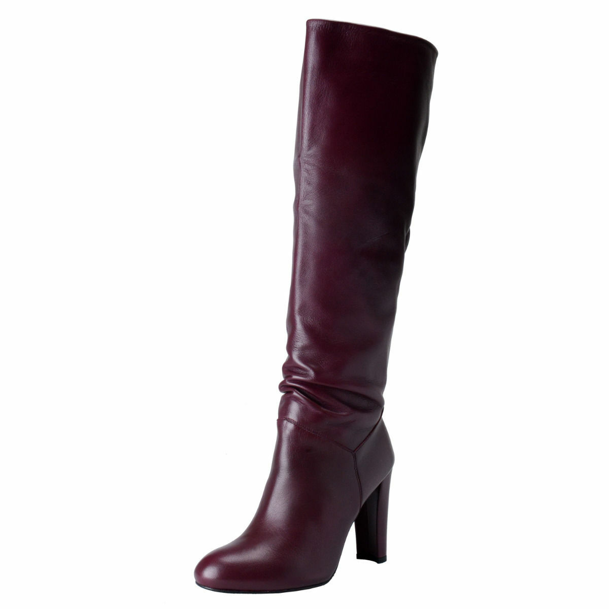 Stuart Weitzman Women’s Purple Leather High Heel Boots Shoes Sz 5 6 7 8 9 10