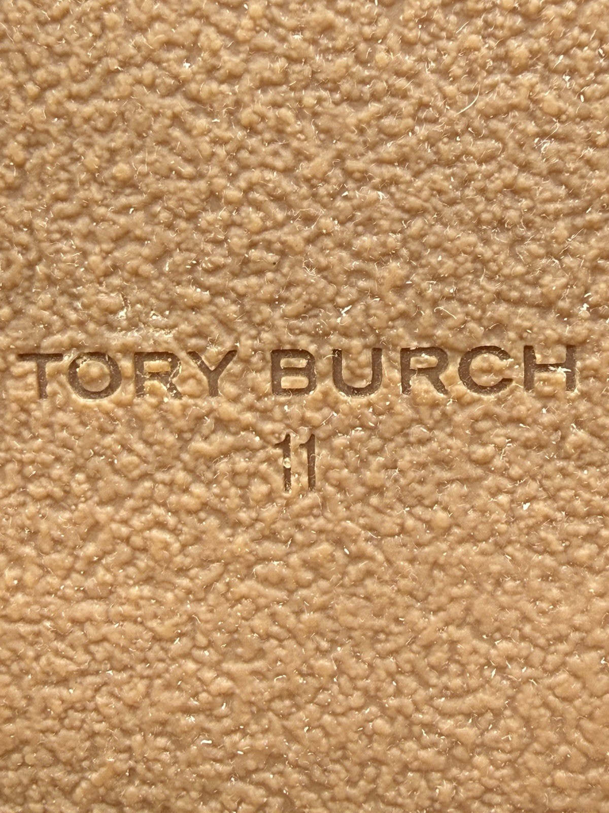 Tory Burch Miller Cloud Sandals Tan Brown Leather Cork Footbed Women’s Size 11M