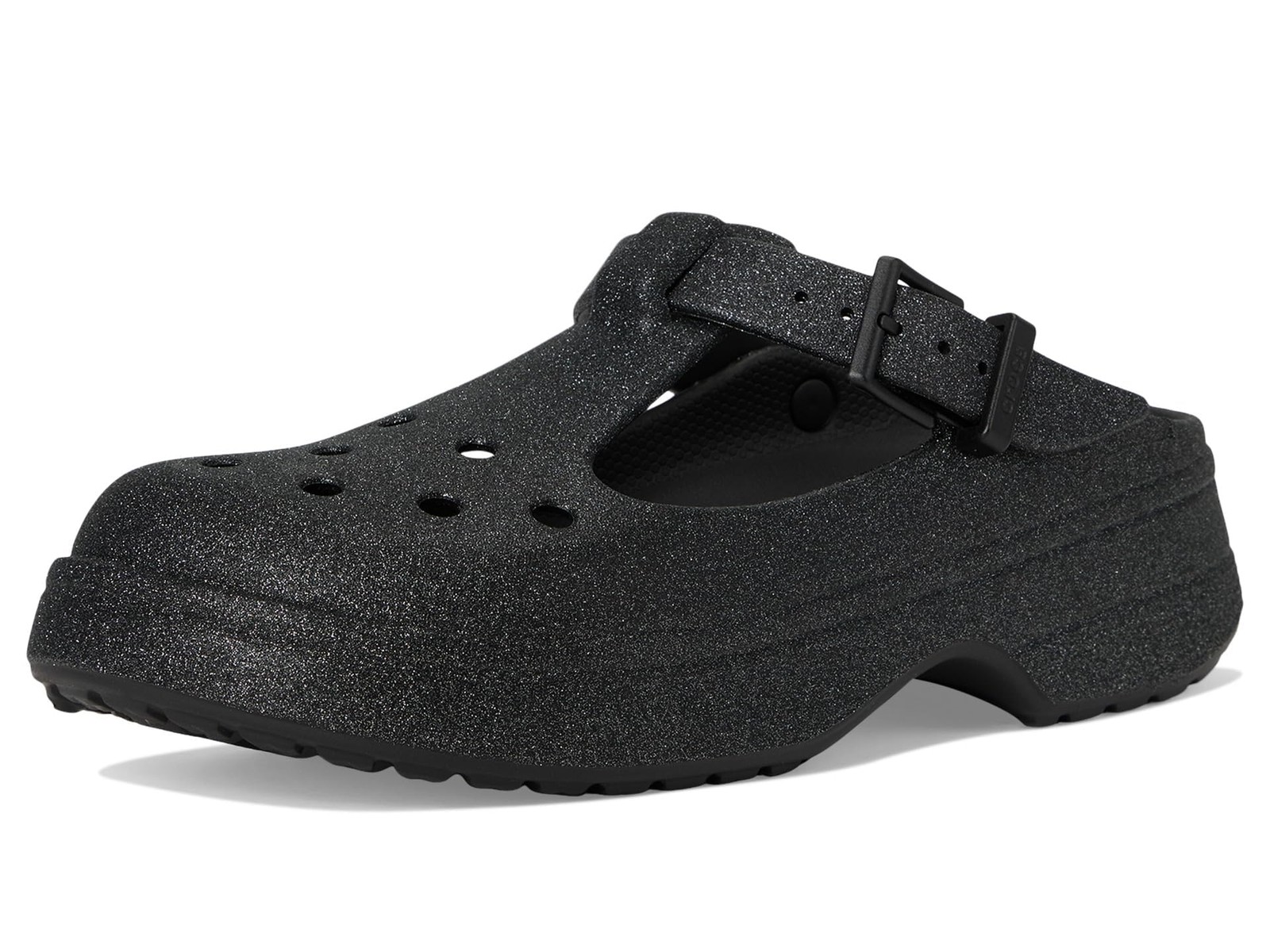 Crocs Unisex-Adult Classic Mary Jane Clogs, Mary Janes for Women Black Glitter