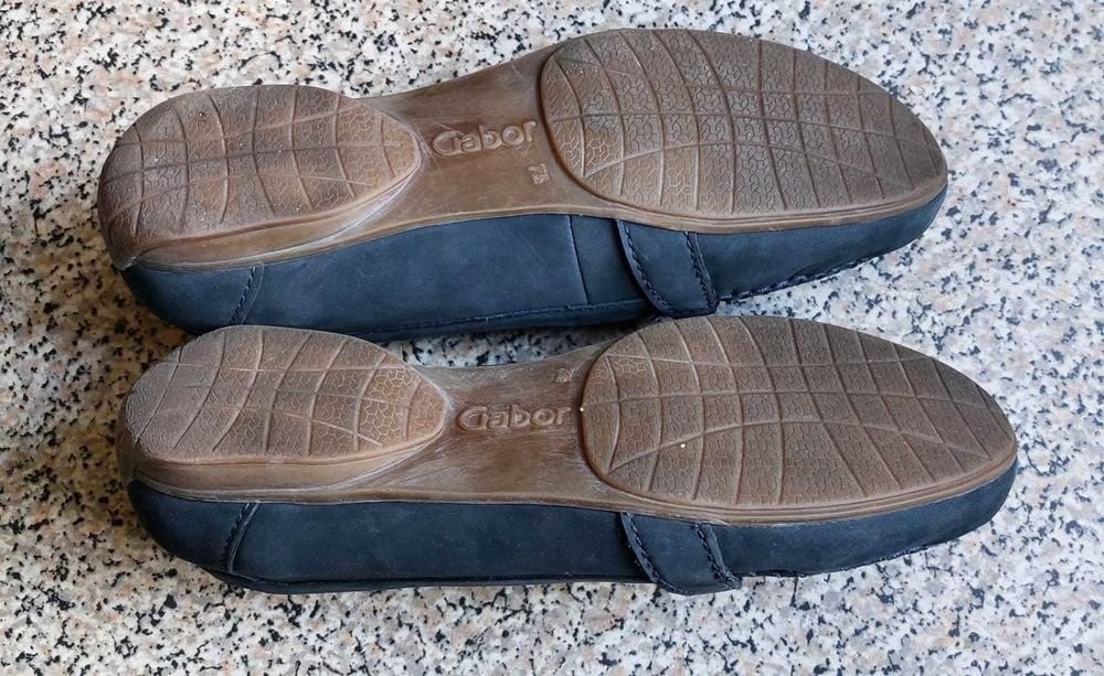 Women Gabor Loafers Navy Nubuck 41 #9P2Y