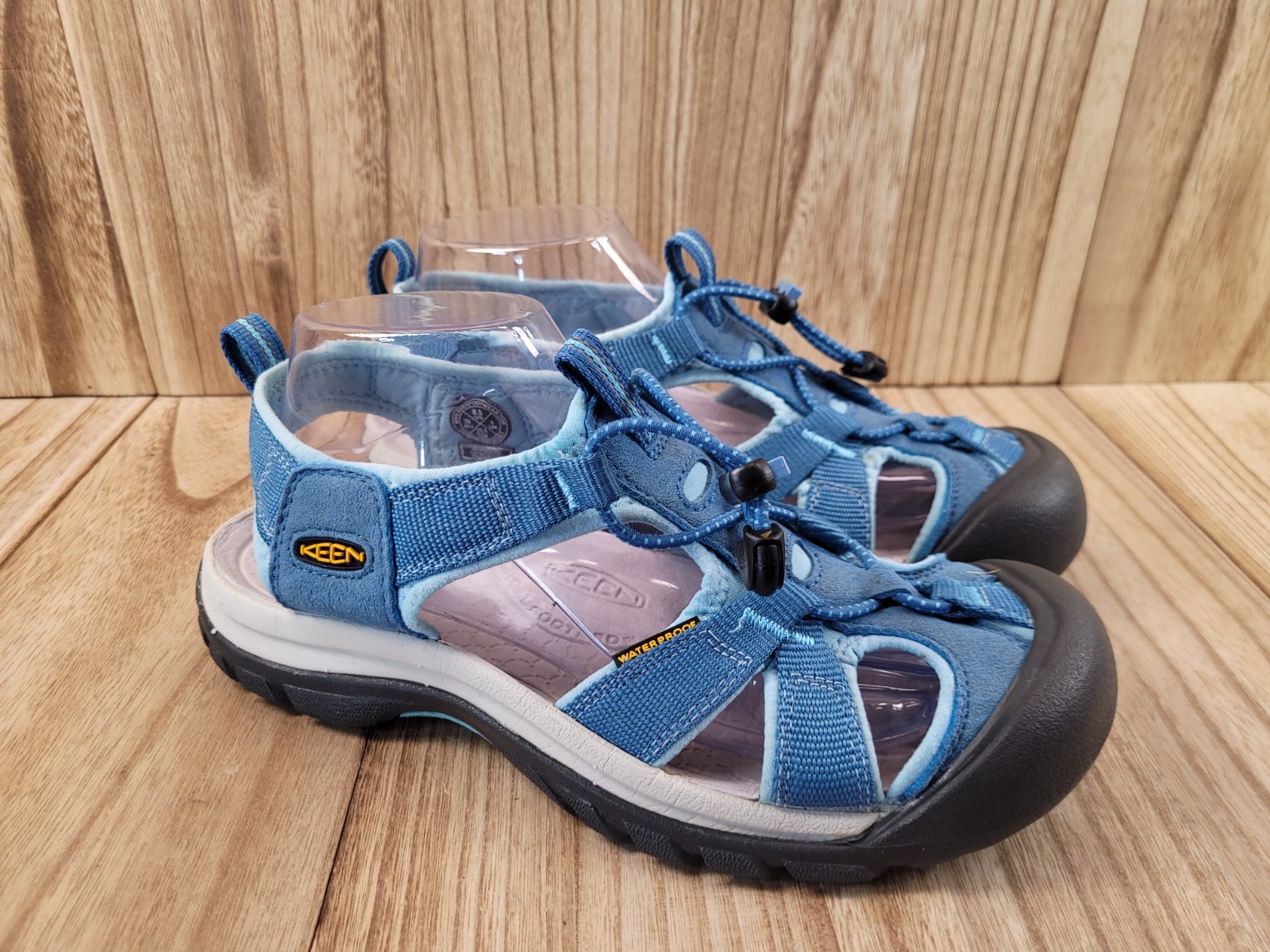 Keen Sport Sandals Women Size 8.5 Venice H2 Fisherman Blue Comfort Hiking READ