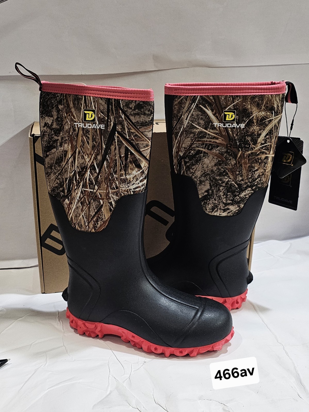 Trudave Hunting Boots for Women with Steel Shank Anti-Slip Waterproof Rain Boots
