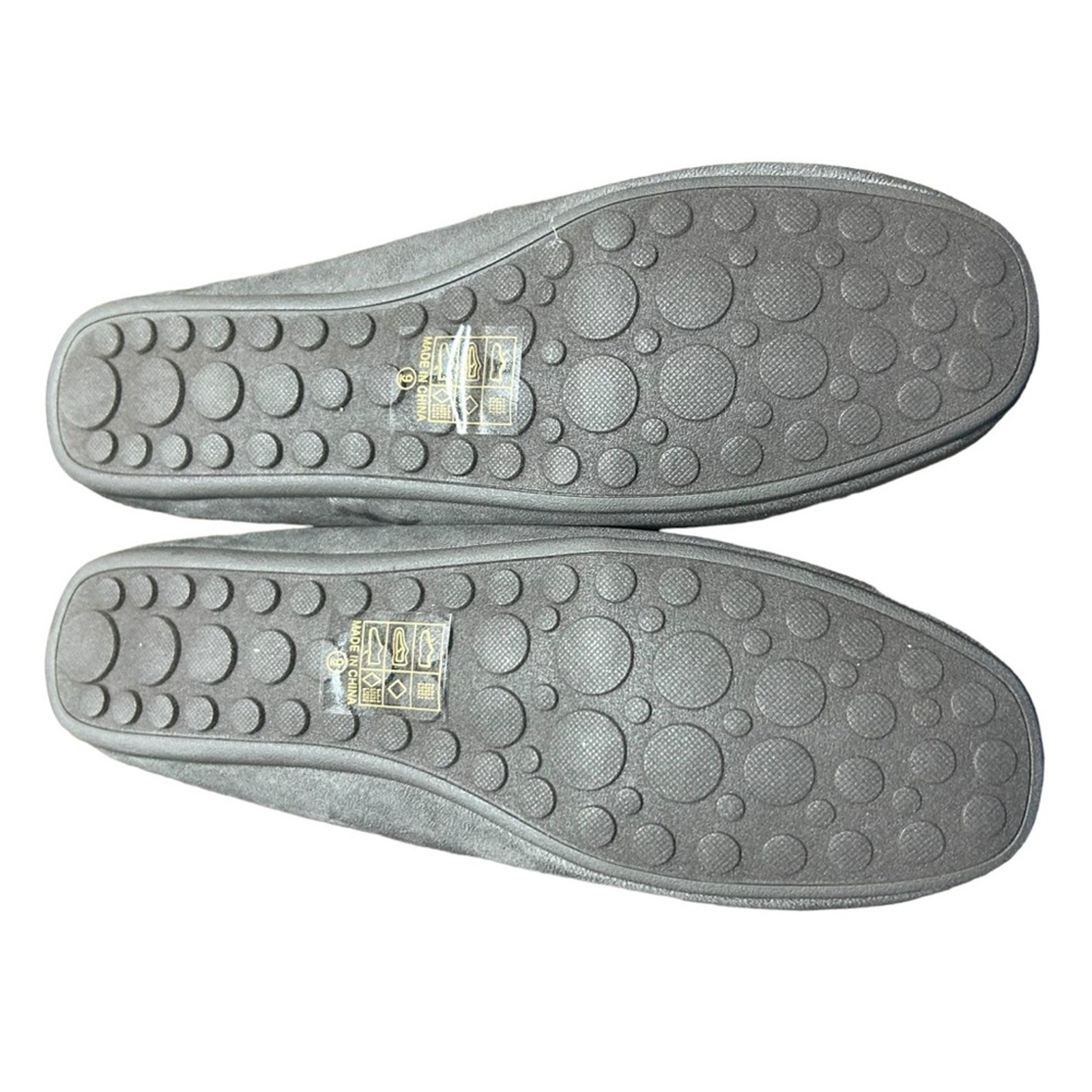 Journee Collection Thatch Classic Grey Moccasin Slip On Round Moc Toe NEW Size 9