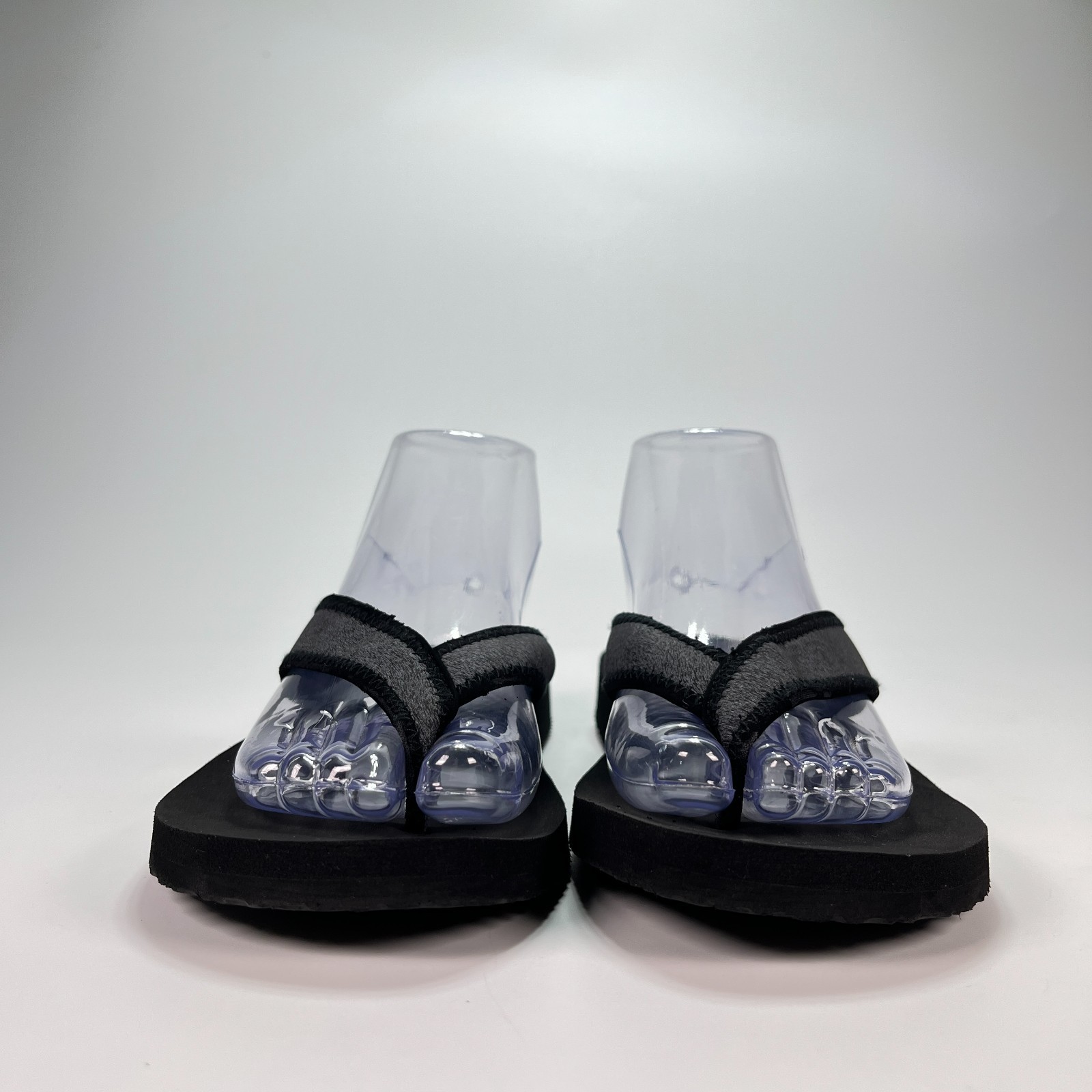 OP Black Gray Flip Flop Sandals Thong Style Comfort Beach Pool Women’s Size 8