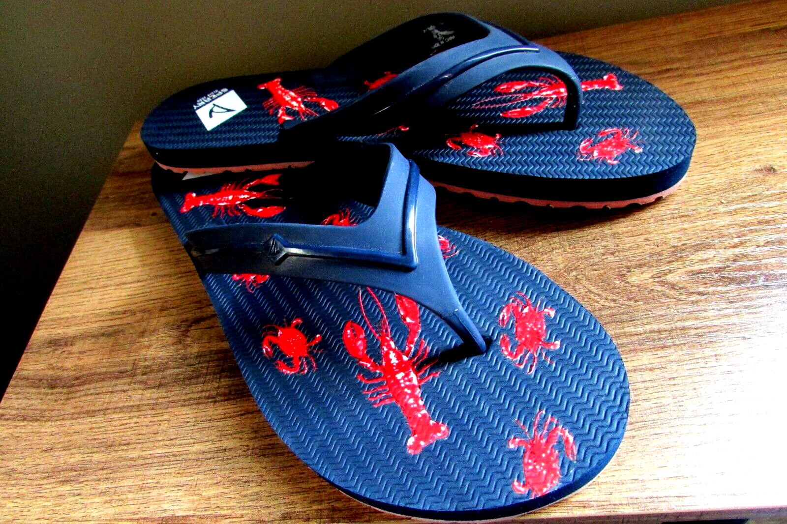 SPERRY ‘Wharf’ Lobster Thong Flip-Flops Sandals sz 9 Nwob STS84296