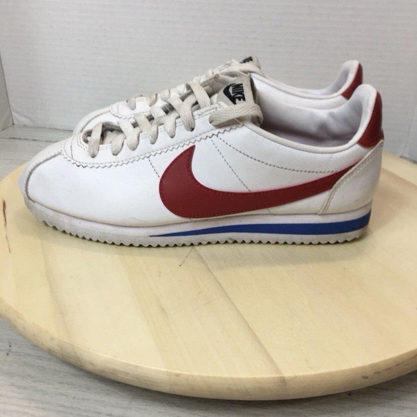 Women’s Nike 807471-103 OG Classic Cortez Leather Sz 7 Shoes White Red Blue