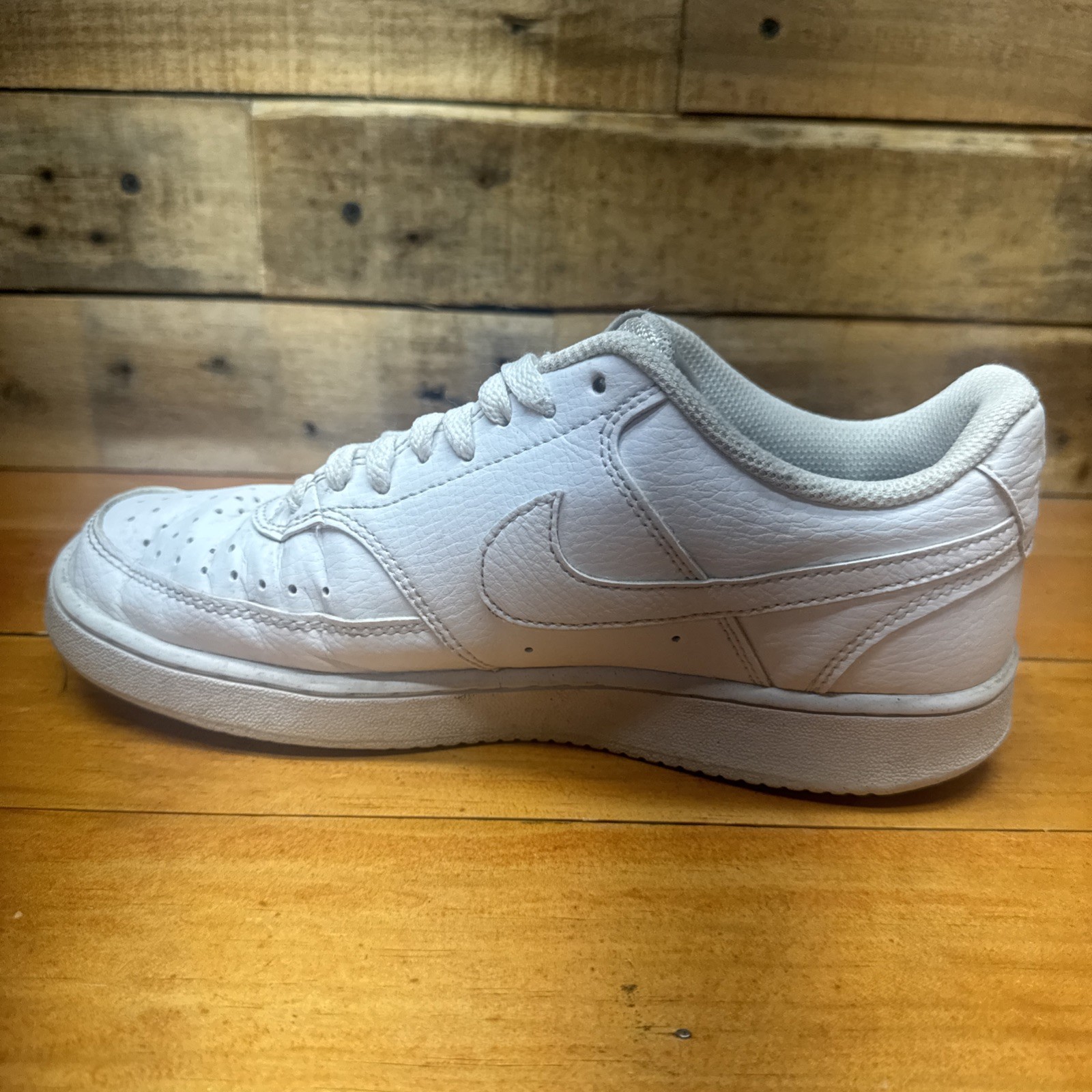 NEW Nike Court Vision Low Next Nature Triple White DH3158-100 Womens Size 8