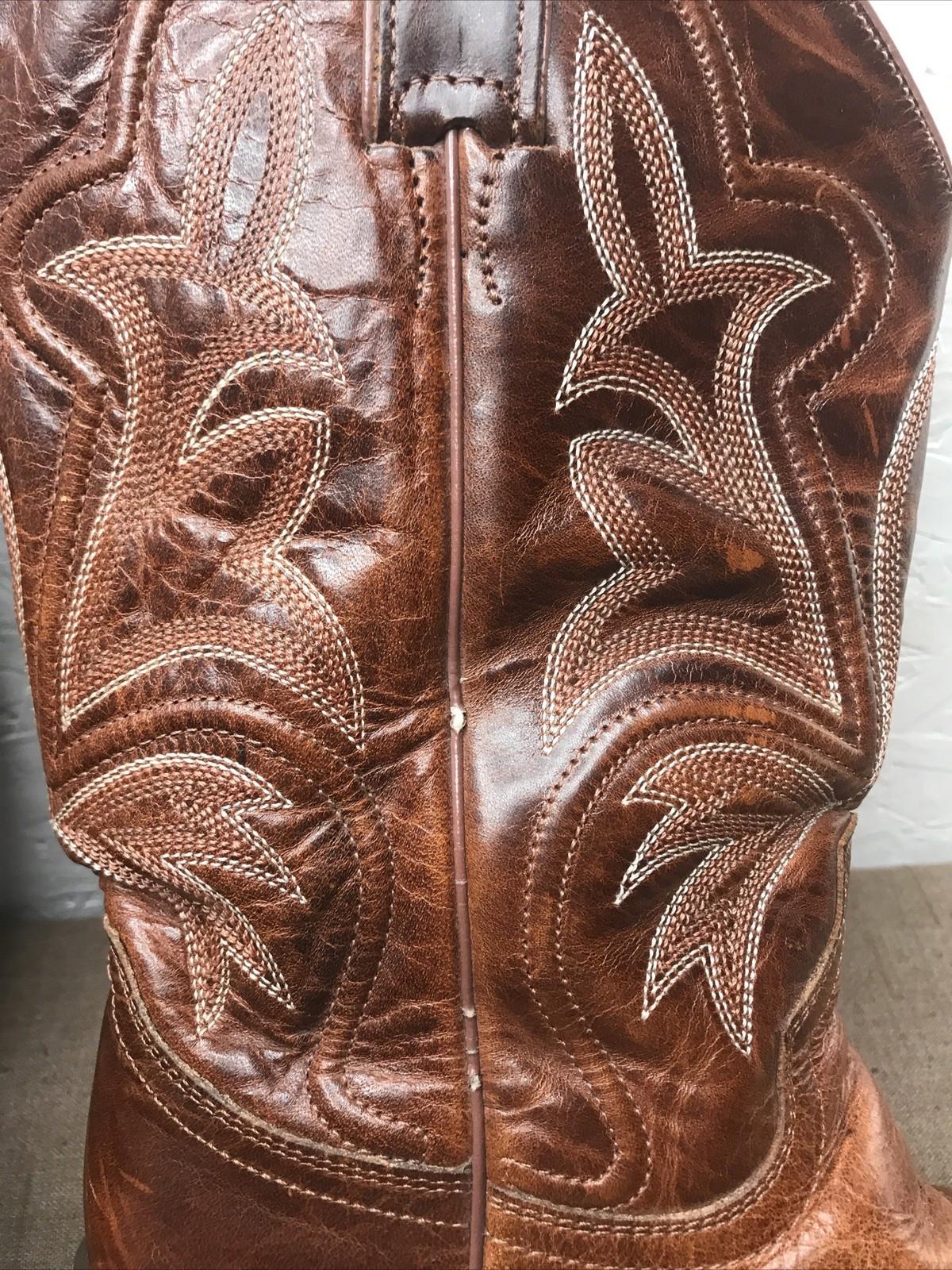 *Read Justin Saddle Torino Women’s 8B Snip Toe Cowboy Boots Brown Leather L4300