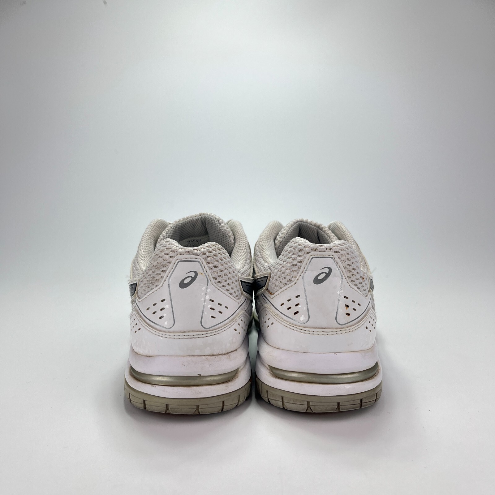 Asics Gel Rocket 7 White Silver Athletic Volleyball Tennis Shoes Women Size 8.5