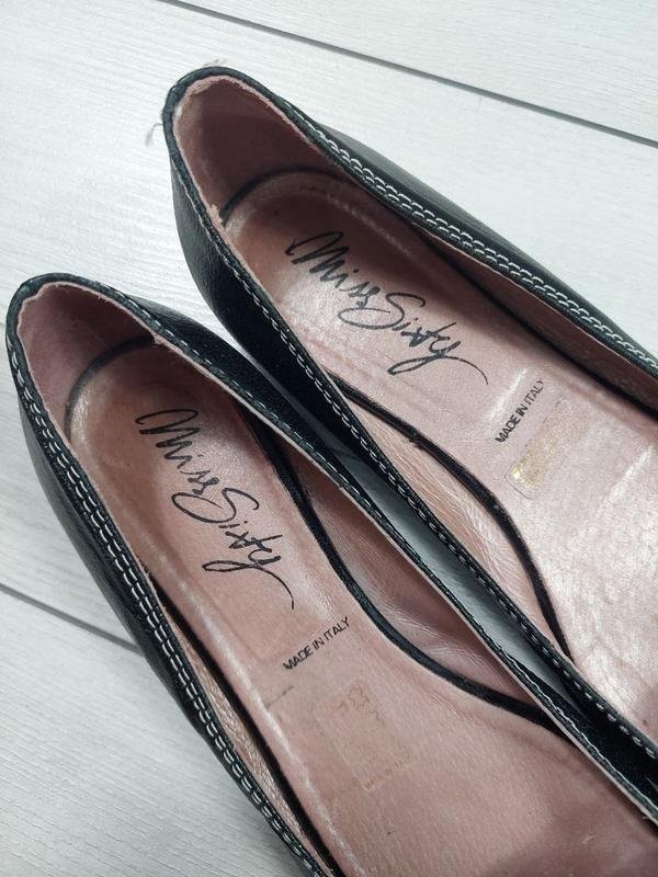 women miss sixty heels black leather 36