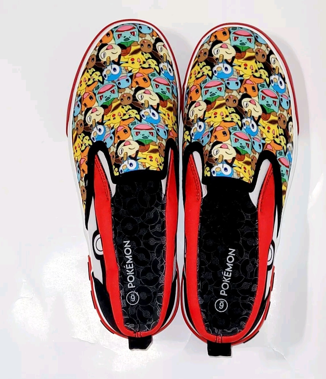 Pokemon Creatures Ground Up Slip On Canvas Loafer Sneaker Shoes Wms 8US 38.5EU
