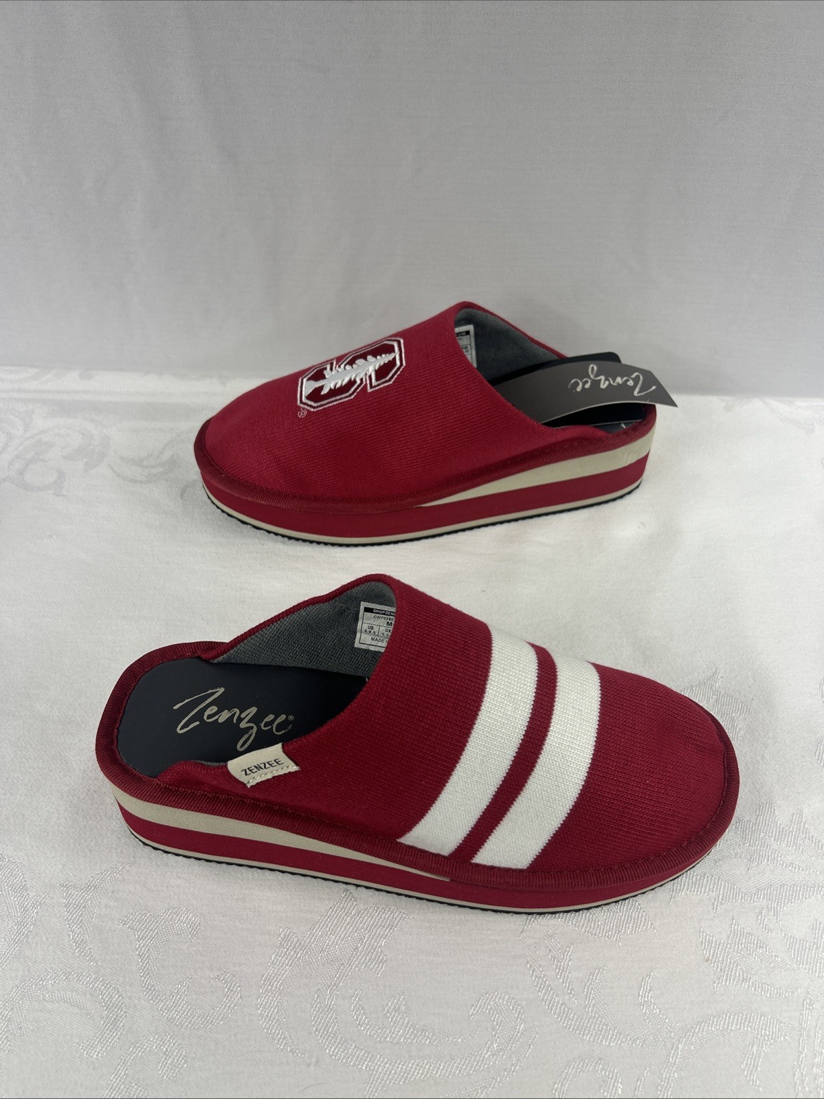 Zenzee- College Edition, Stanford University Knit Kicks, Slip On, Red, Men/Women