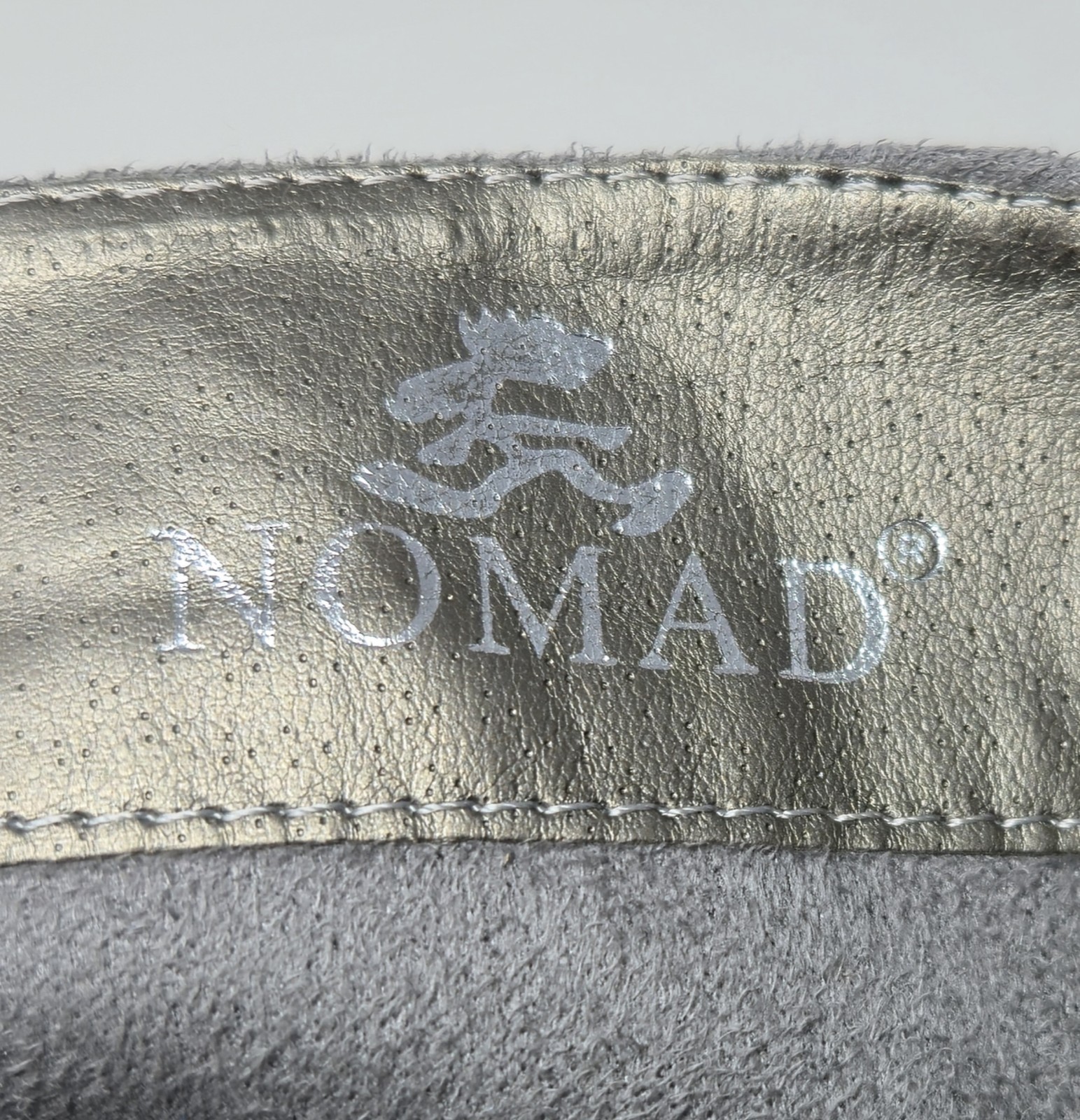 Nomad Chopper Size 8 Rain Boots Boho Multi Color Grays Knit Tops Rubber Bottoms