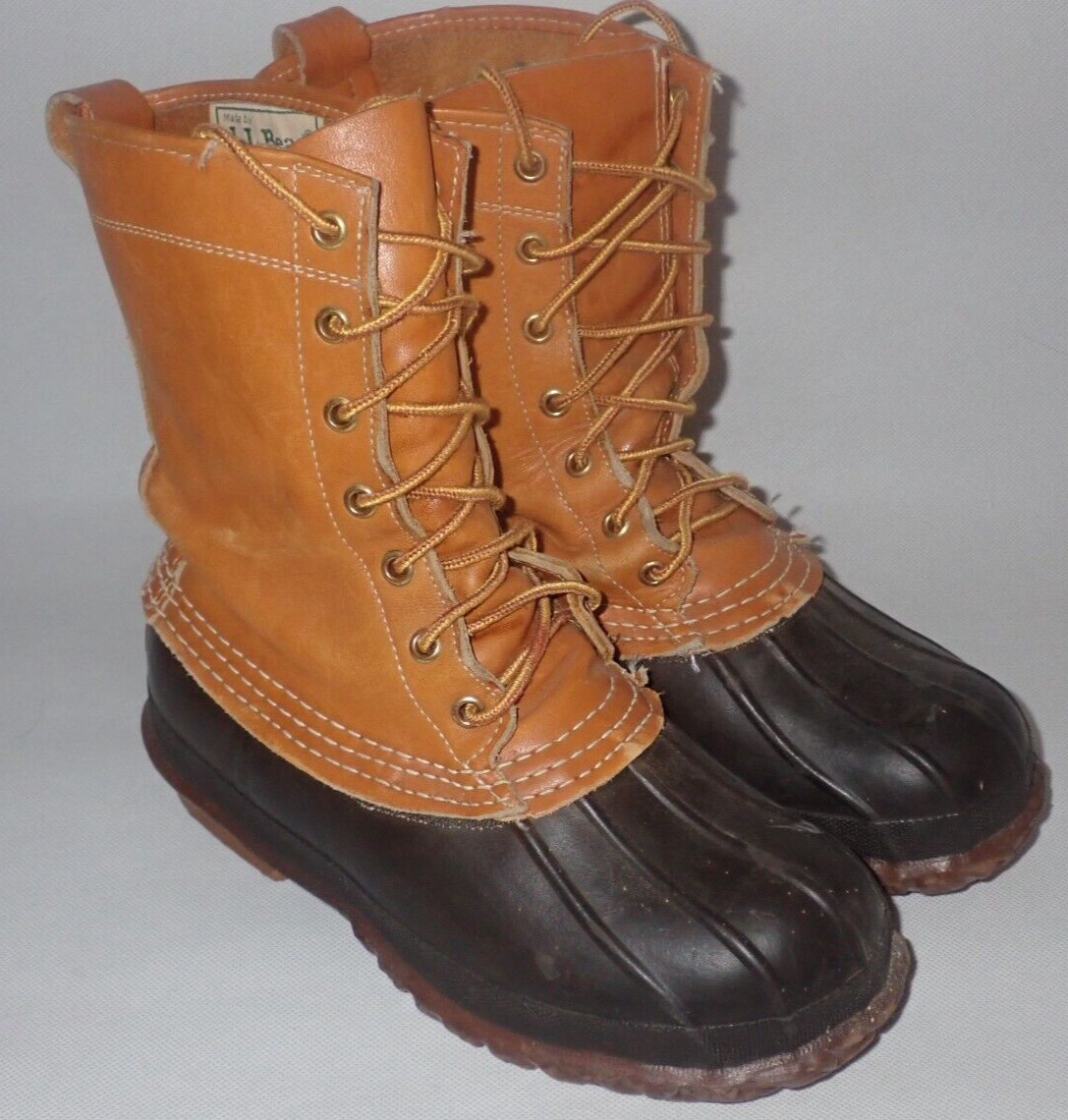 Vintage LL Bean Women’s Insulated Maine Hunting Shoes Duck Boots USA Made US 6
