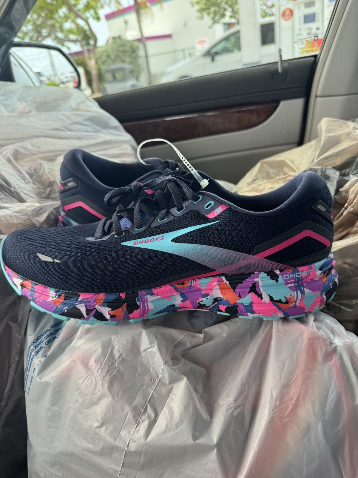 Size 12d – Brooks Ghost 15 Women’s Wide Running Blue Teal Pink RARE Color!