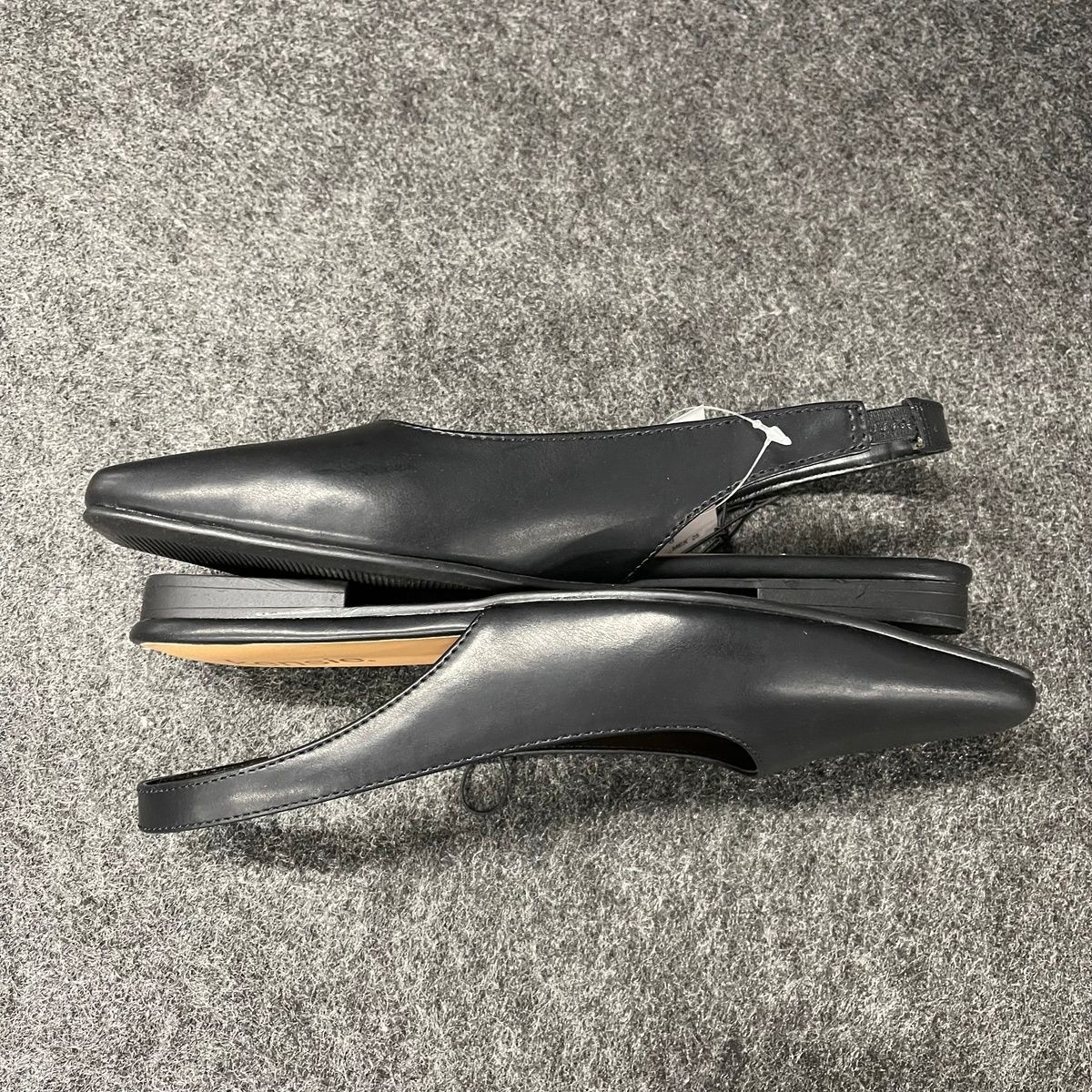 KENSIE Felice Slingback Flat Women’s Size 8 Black 1906850