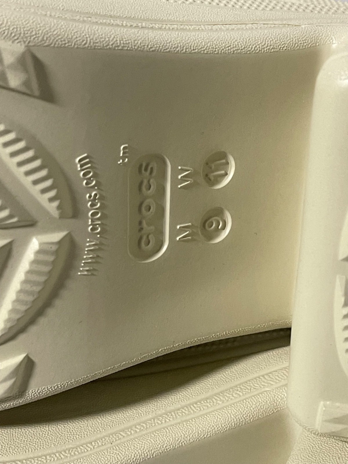 Crocs Siren Clogs Womens Size 11 Platform Sole Cream Color