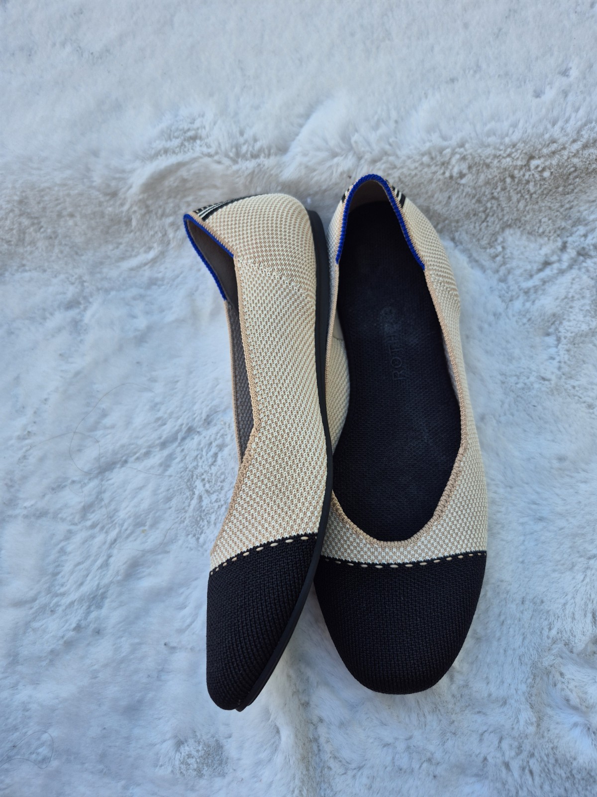 Rothy’s The Square Tuxedo, Women’s Size 10.5