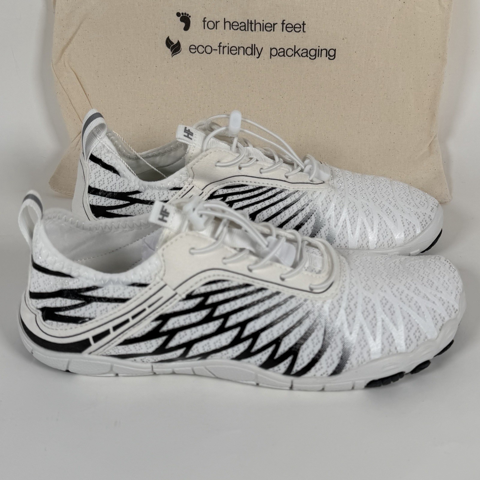 Hike Footwear Shoe White Lorax Pro Healthy Non Slip Barefoot Men 7 Women 9 sz 40