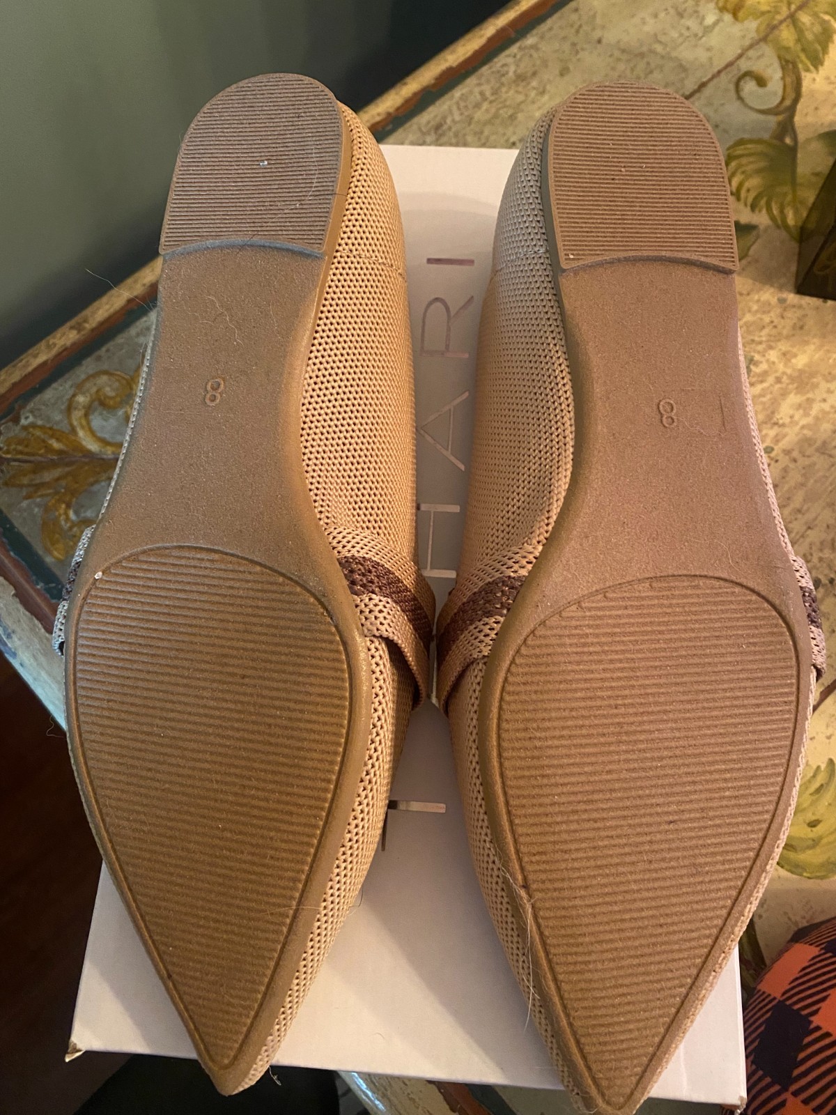 NWOB TAHARI «FLORENTINE» Size 8 Tan & Brown