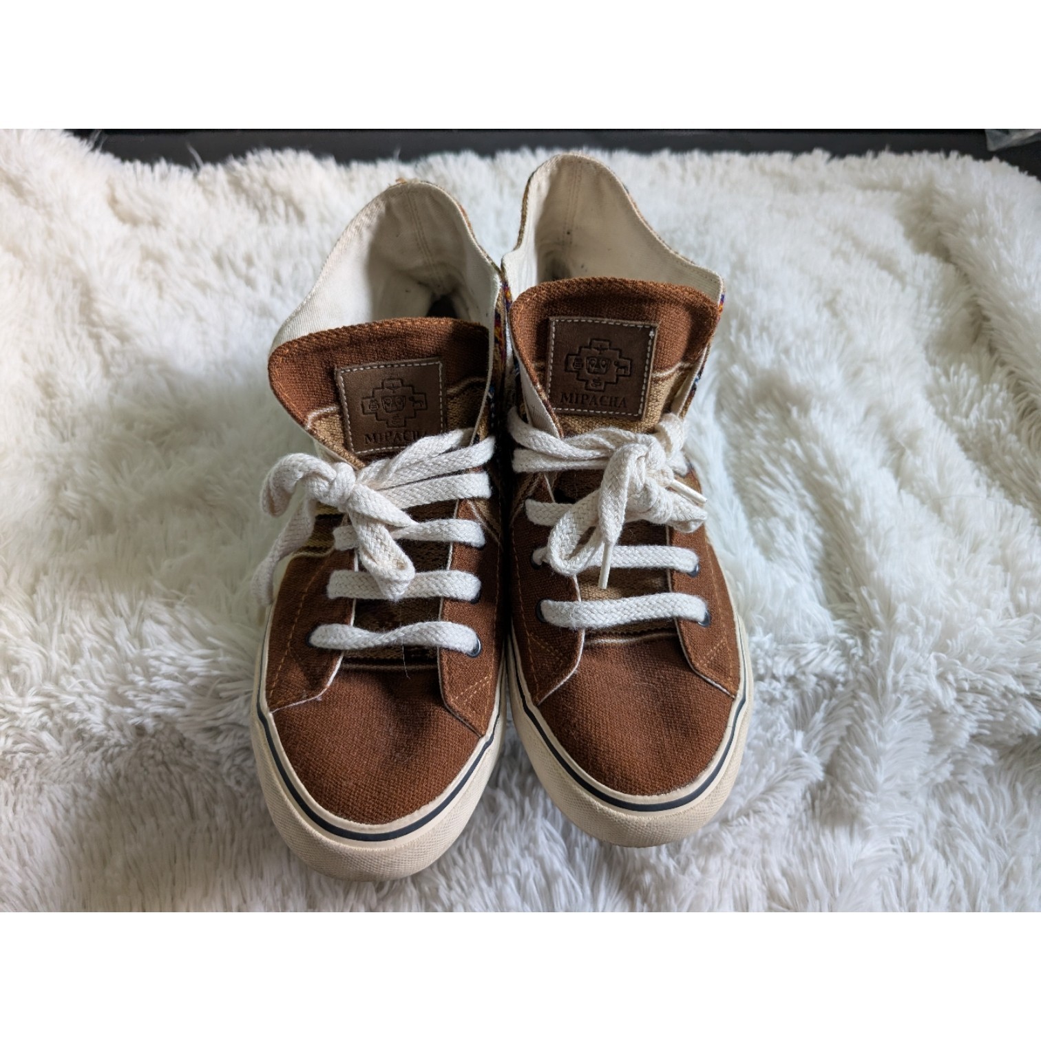Mipacha Clasico Alto Llama Brown Aztec Inca Unisex Women 8.5 Men 7